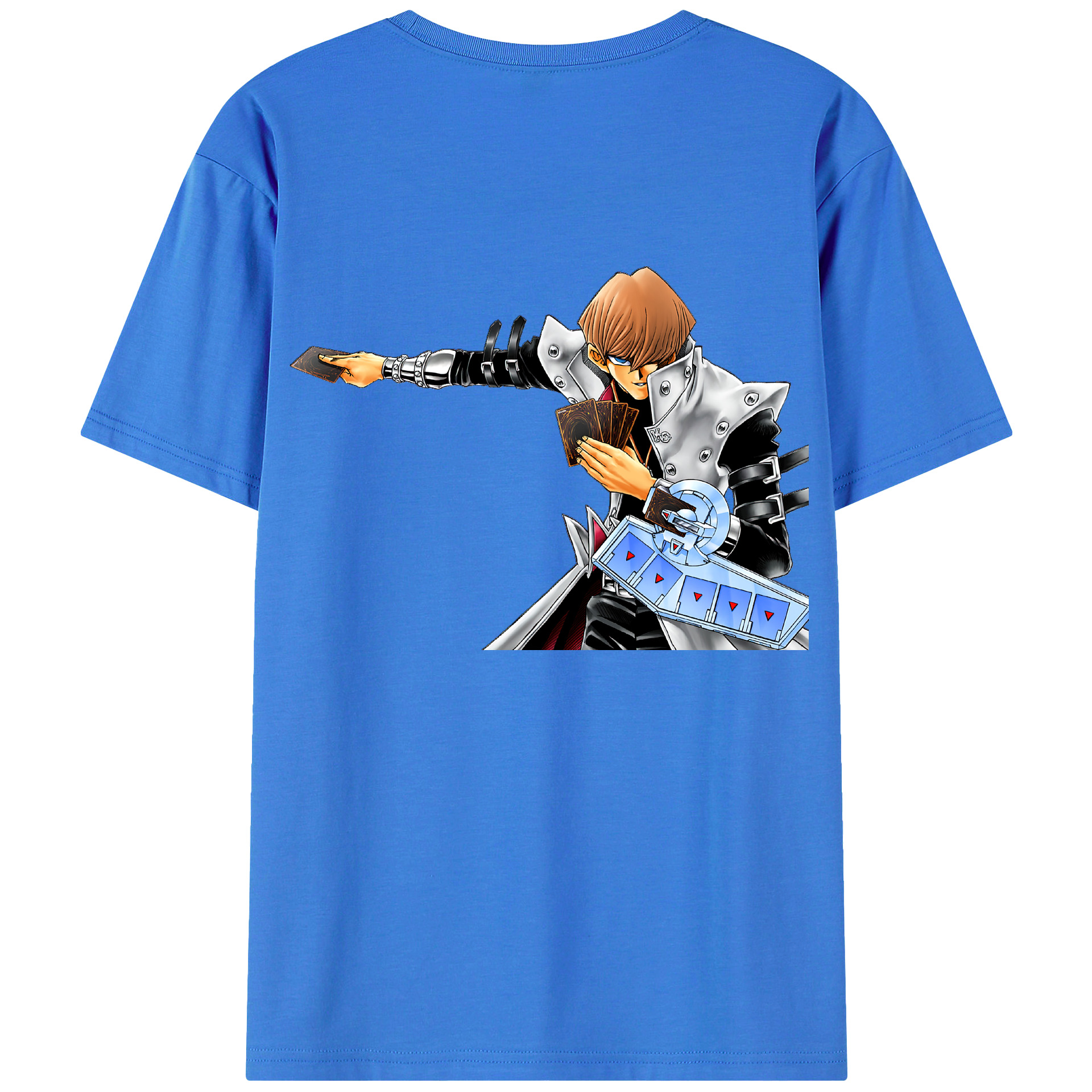 （画像用） 遊☆戯☆王 Yu-Gi-Oh! 綿100％ メンズ半袖Tシャツ（バックプリント） 通気性