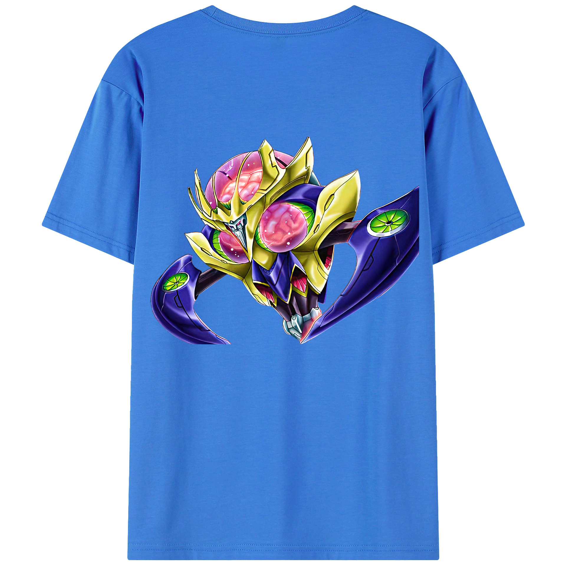 （画像用） 遊☆戯☆王 Yu-Gi-Oh! 綿100％ メンズ半袖Tシャツ（バックプリント） 通気性