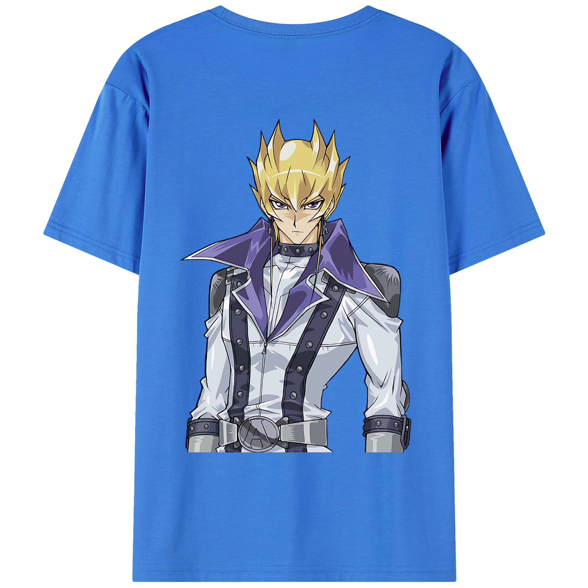（画像用） 遊☆戯☆王 Yu-Gi-Oh! 綿100％ メンズ半袖Tシャツ（バックプリント） 通気性