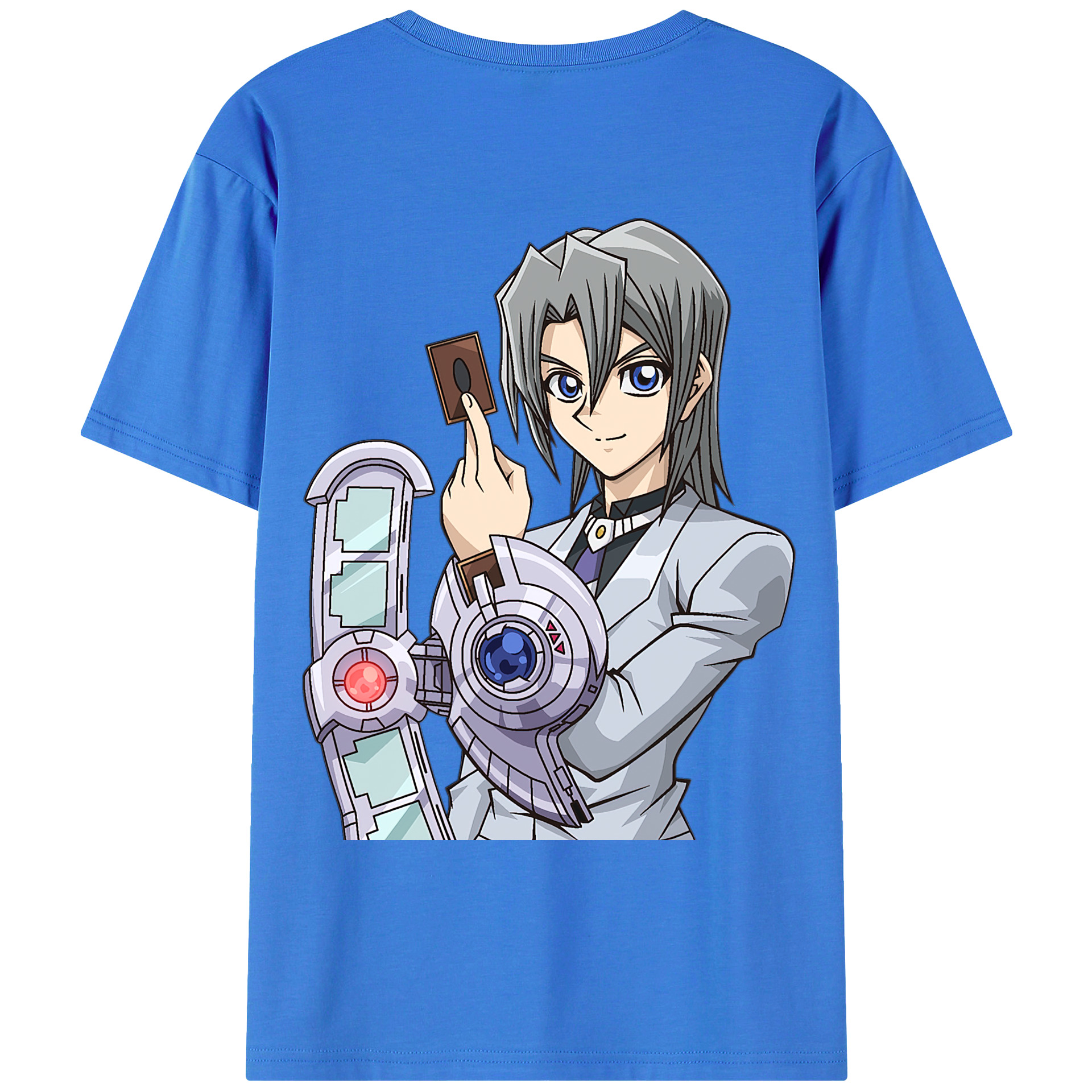 （画像用） 遊☆戯☆王 Yu-Gi-Oh! 綿100％ メンズ半袖Tシャツ（バックプリント） 通気性