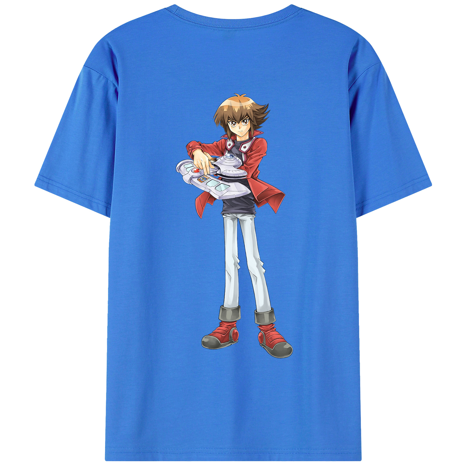 （画像用） 遊☆戯☆王 Yu-Gi-Oh! 綿100％ メンズ半袖Tシャツ（バックプリント） 通気性
