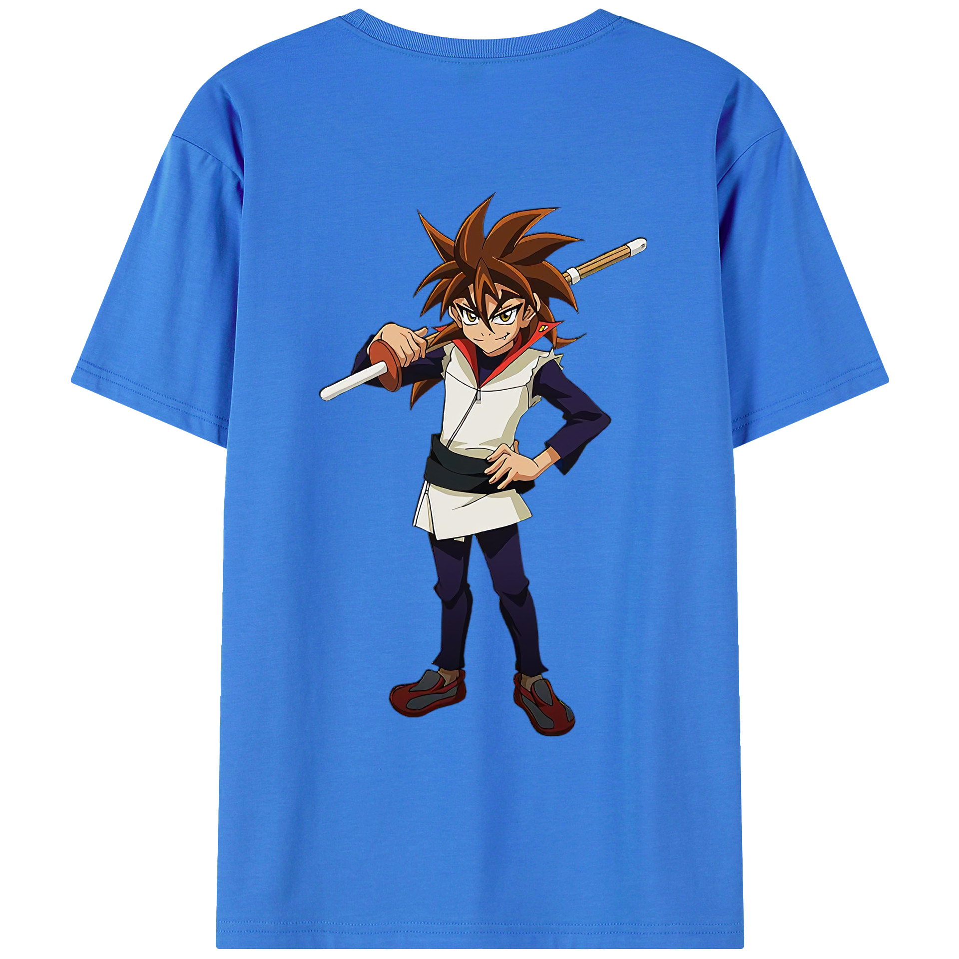 （画像用） 遊☆戯☆王 Yu-Gi-Oh! 綿100％ メンズ半袖Tシャツ（バックプリント） 通気性