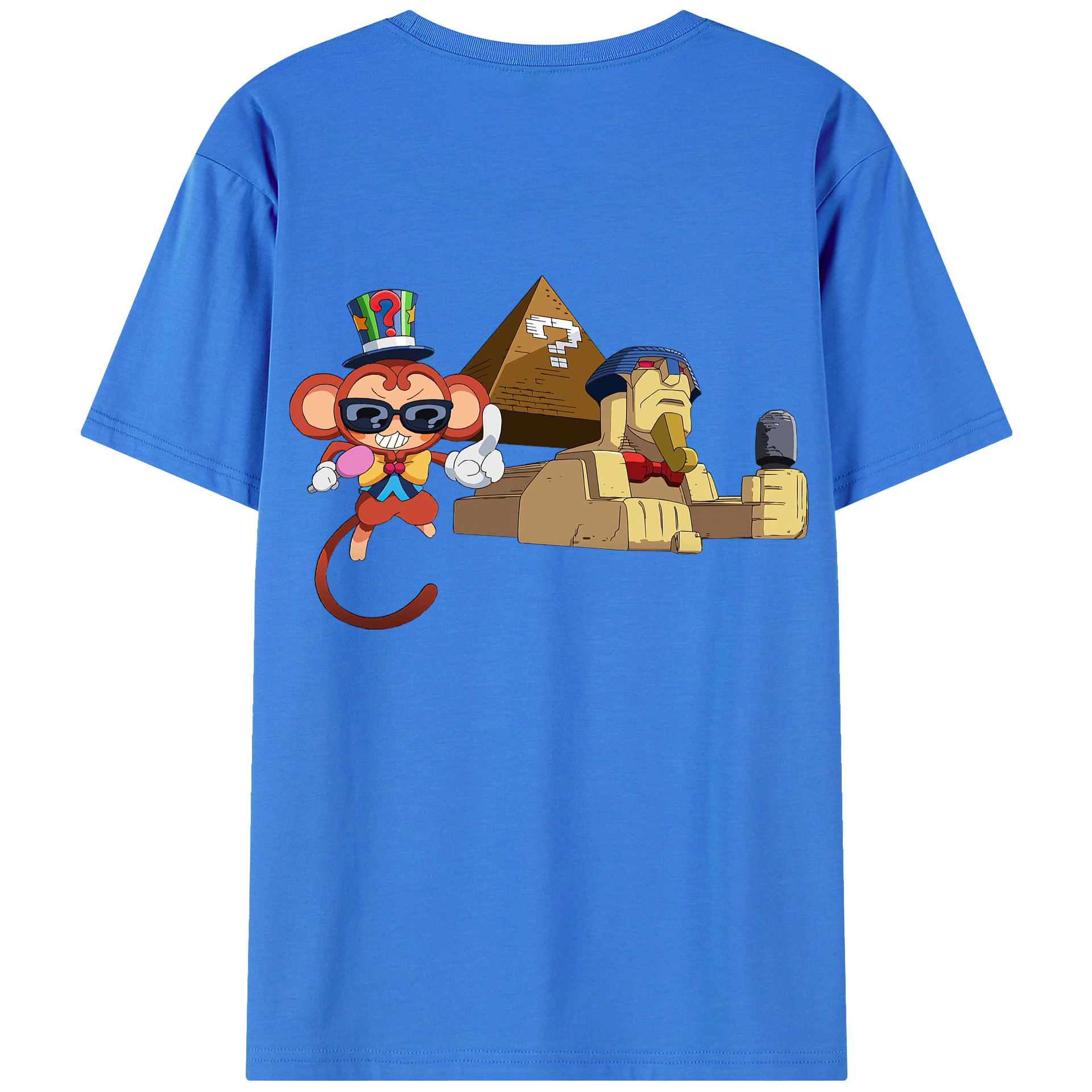 （画像用） 遊☆戯☆王 Yu-Gi-Oh! 綿100％ メンズ半袖Tシャツ（バックプリント） 通気性