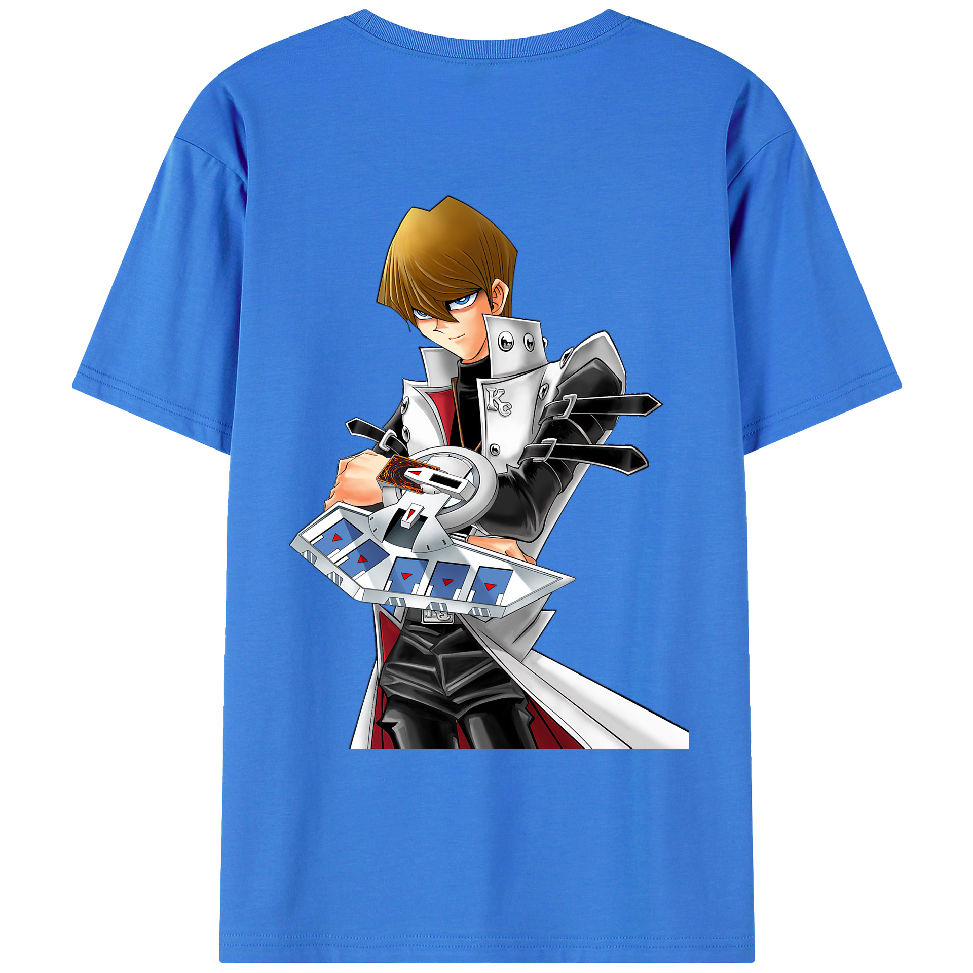 （画像用） 遊☆戯☆王 Yu-Gi-Oh! 綿100％ メンズ半袖Tシャツ（バックプリント） 通気性