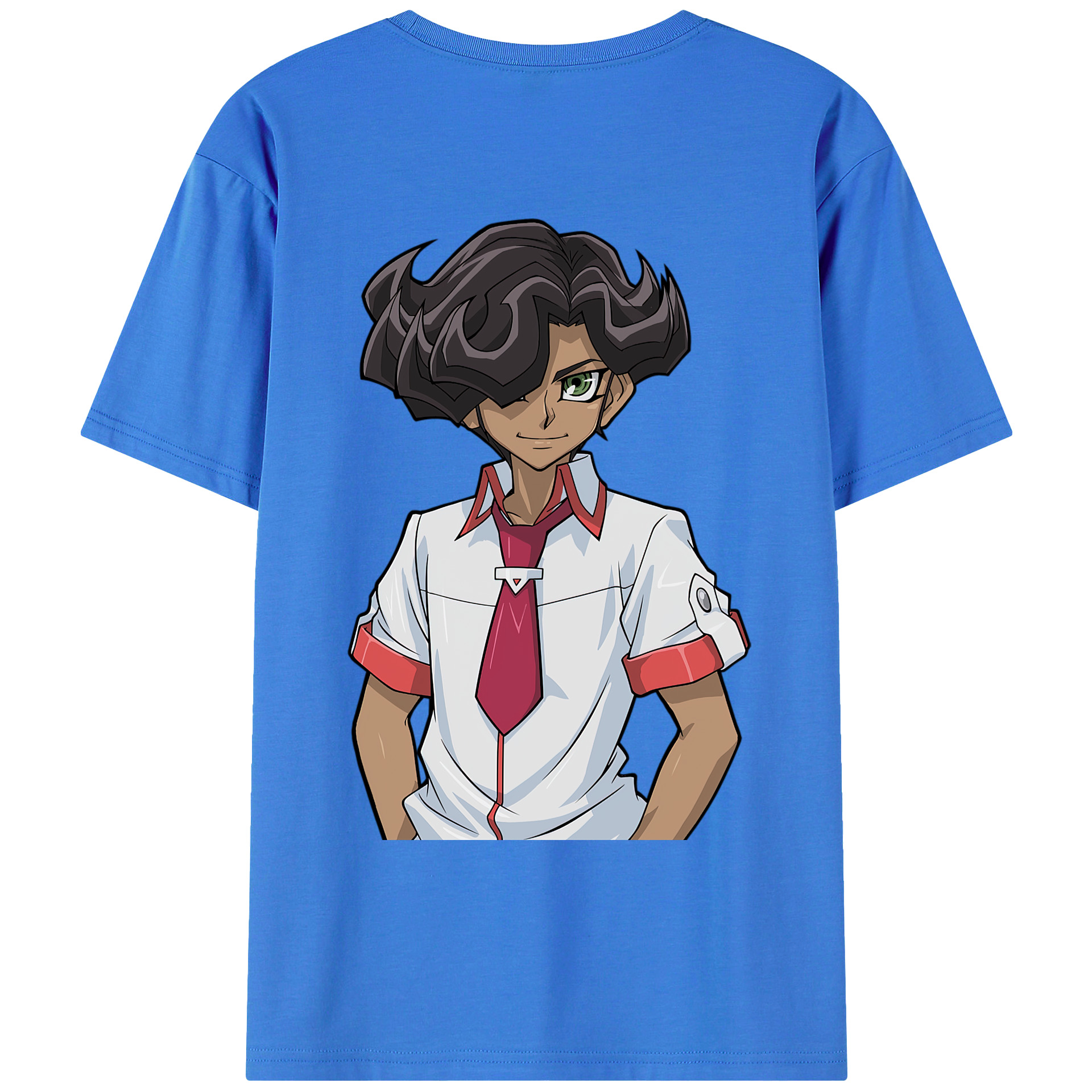 （画像用） 遊☆戯☆王 Yu-Gi-Oh! 綿100％ メンズ半袖Tシャツ（バックプリント） 通気性