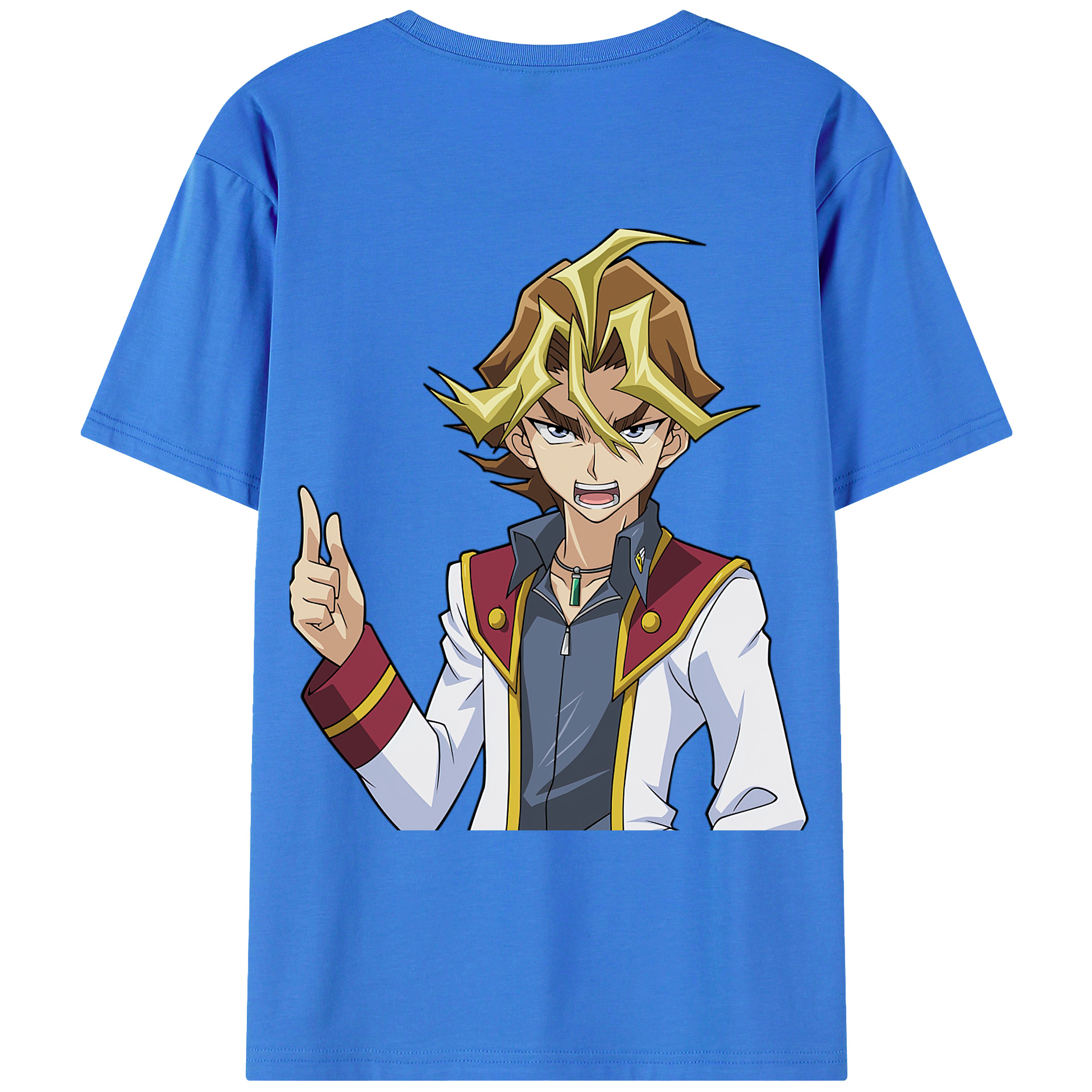 （画像用） 遊☆戯☆王 Yu-Gi-Oh! 綿100％ メンズ半袖Tシャツ（バックプリント） 通気性
