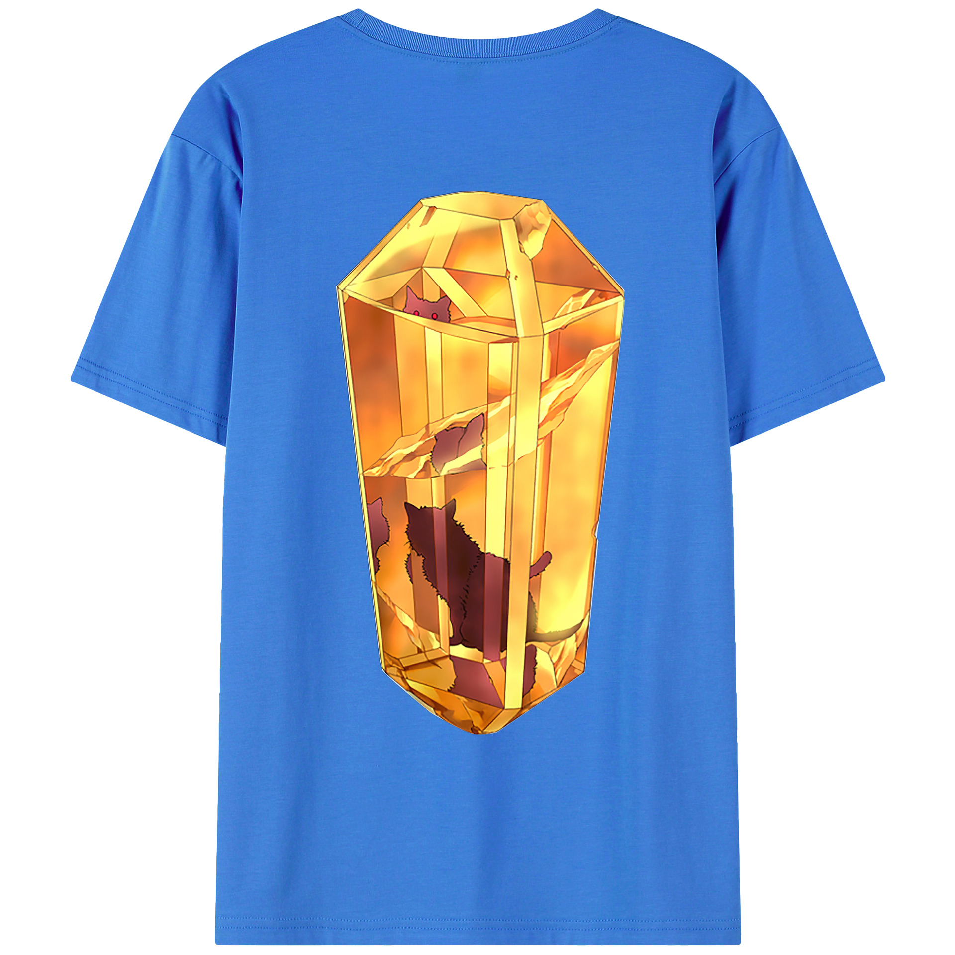 （画像用） 遊☆戯☆王 Yu-Gi-Oh! 綿100％ メンズ半袖Tシャツ（バックプリント） 通気性