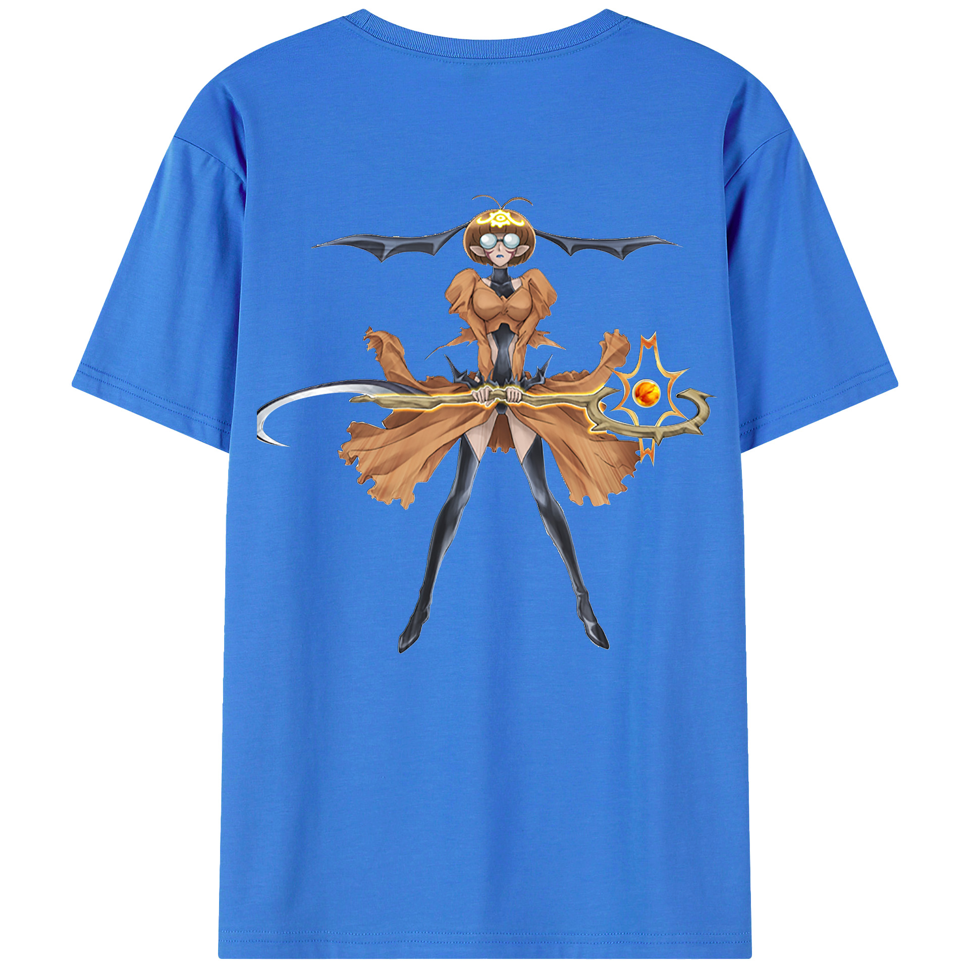 （画像用） 遊☆戯☆王 Yu-Gi-Oh! 綿100％ メンズ半袖Tシャツ（バックプリント） 通気性