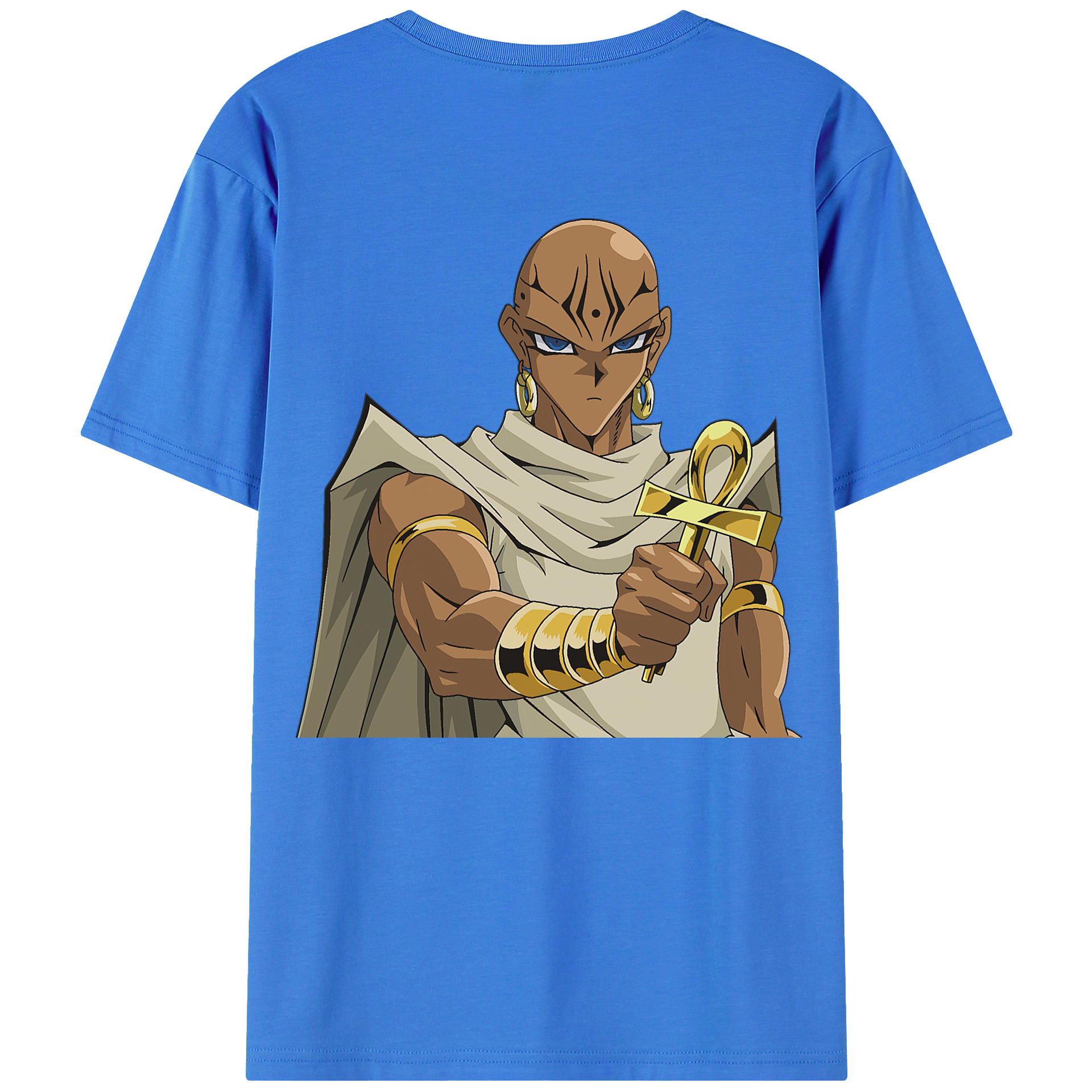 （画像用） 遊☆戯☆王 Yu-Gi-Oh! 綿100％ メンズ半袖Tシャツ（バックプリント） 通気性