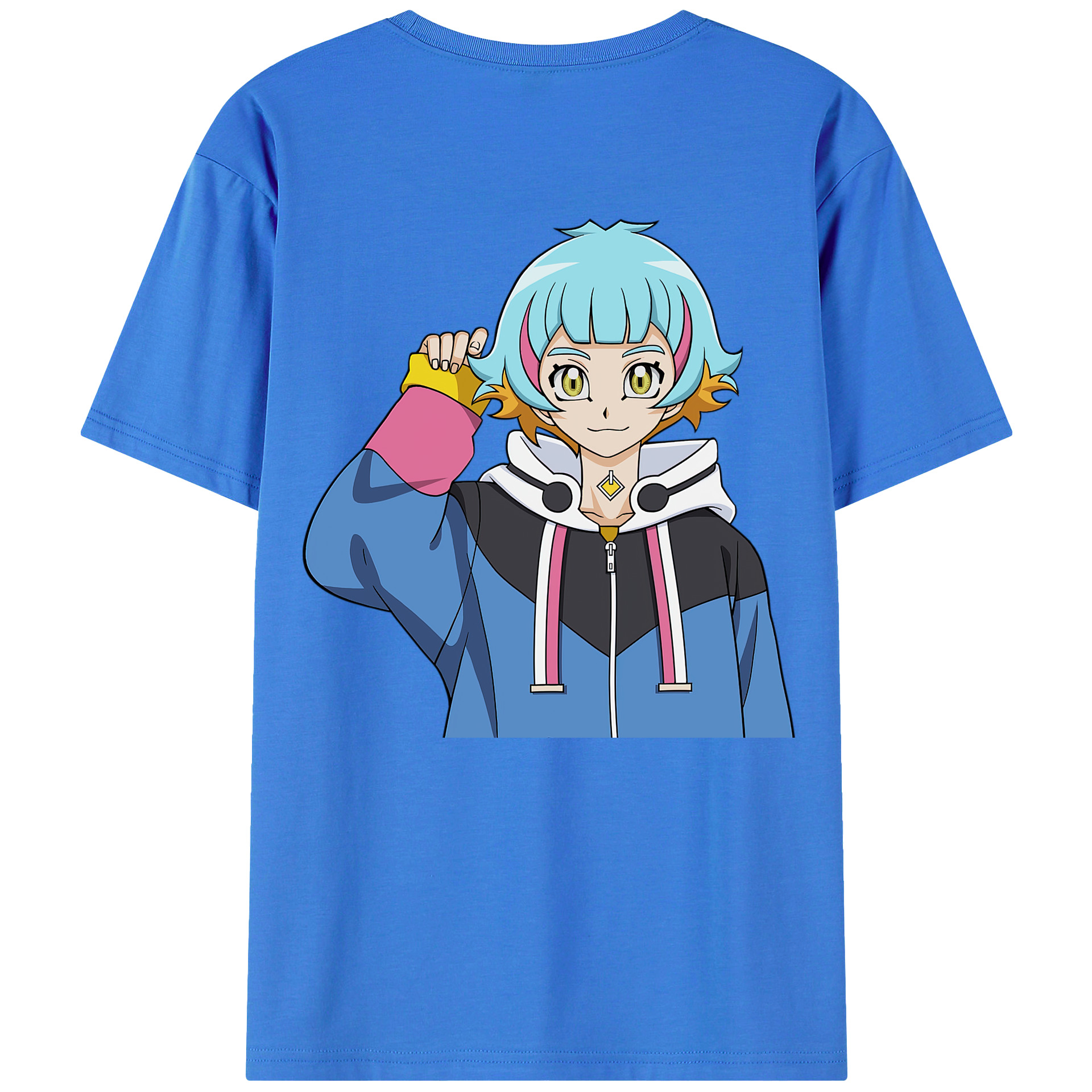（画像用） 遊☆戯☆王 Yu-Gi-Oh! 綿100％ メンズ半袖Tシャツ（バックプリント） 通気性