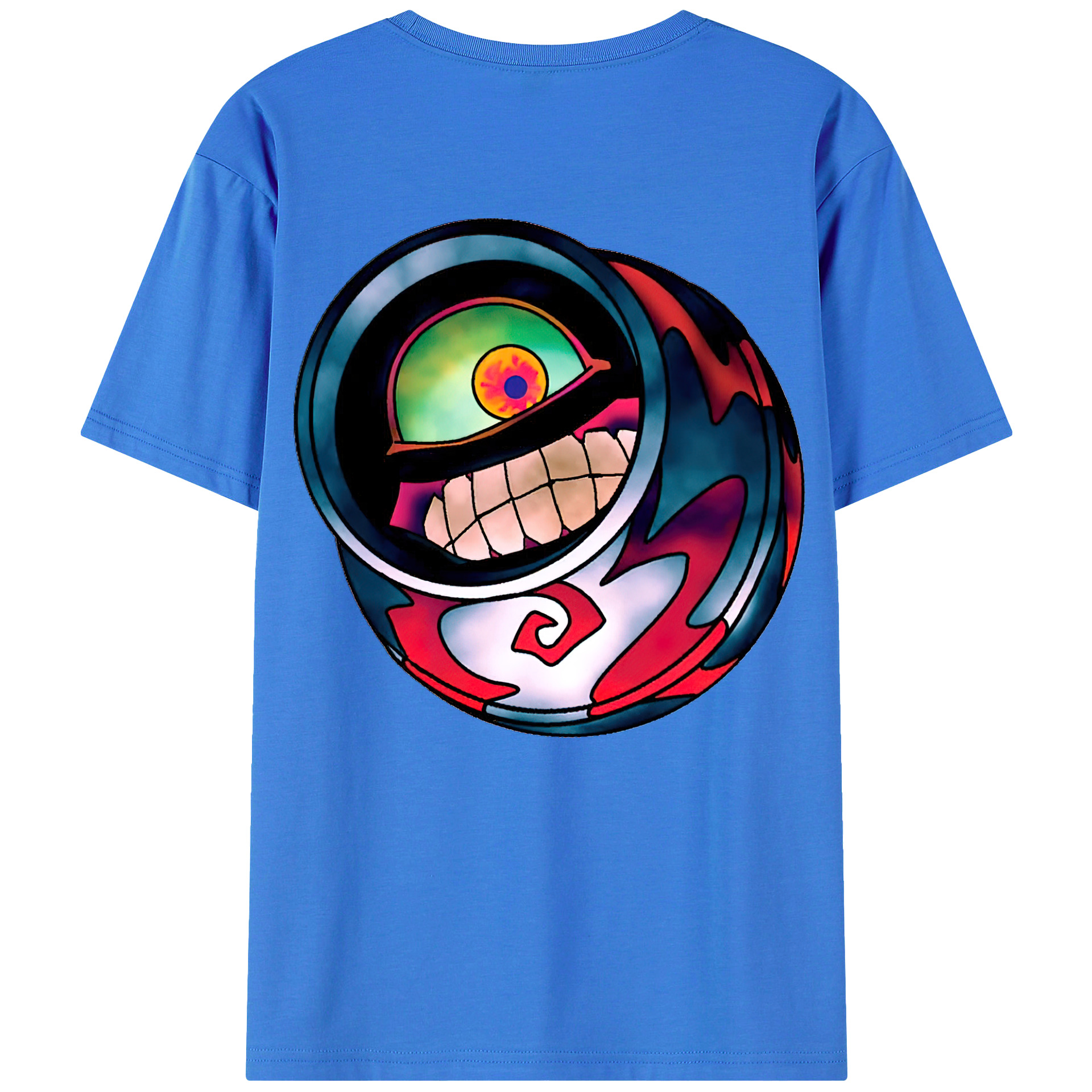 （画像用） 遊☆戯☆王 Yu-Gi-Oh! 綿100％ メンズ半袖Tシャツ（バックプリント） 通気性