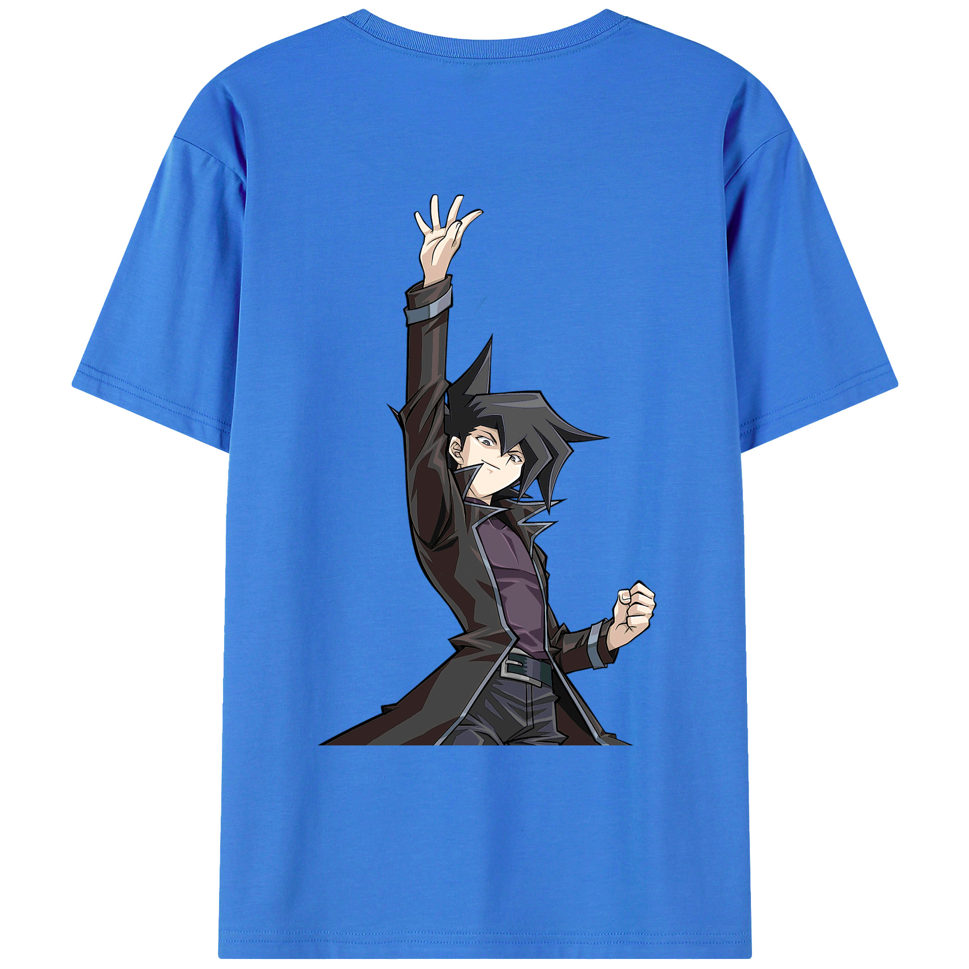 （画像用） 遊☆戯☆王 Yu-Gi-Oh! 綿100％ メンズ半袖Tシャツ（バックプリント） 通気性