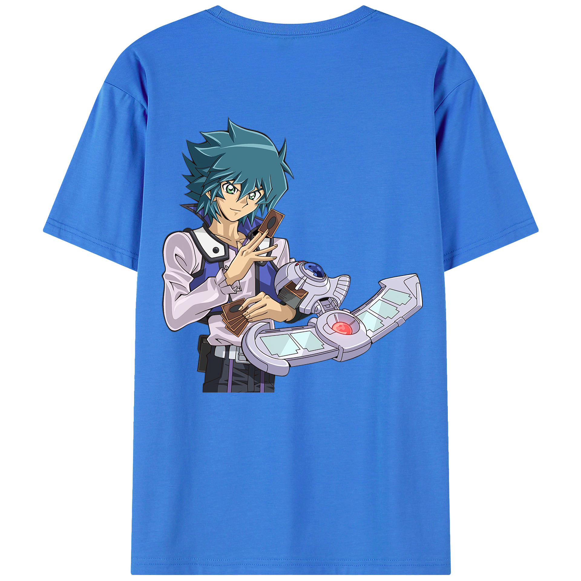 （画像用） 遊☆戯☆王 Yu-Gi-Oh! 綿100％ メンズ半袖Tシャツ（バックプリント） 通気性
