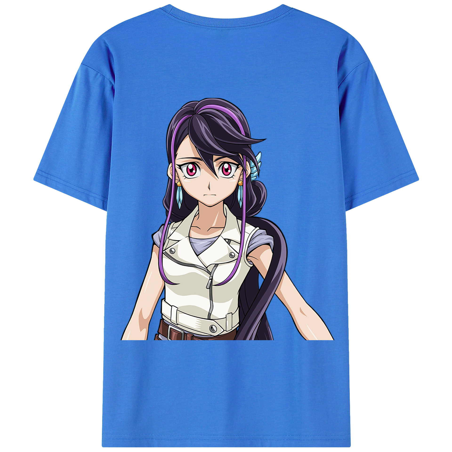（画像用） 遊☆戯☆王 Yu-Gi-Oh! 綿100％ メンズ半袖Tシャツ（バックプリント） 通気性