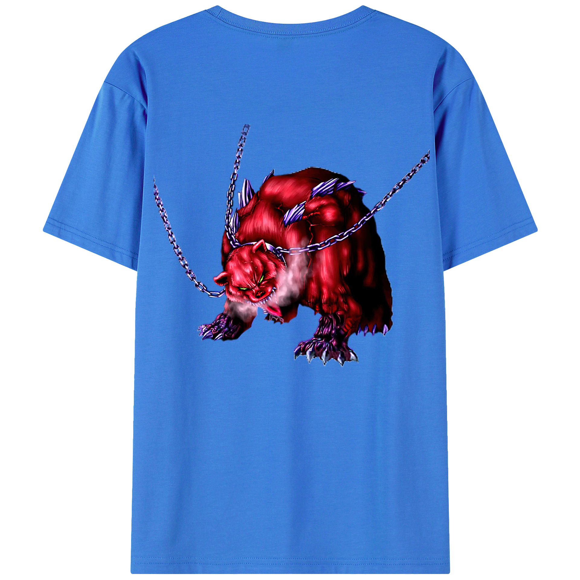 （画像用） 遊☆戯☆王 Yu-Gi-Oh! 綿100％ メンズ半袖Tシャツ（バックプリント） 通気性
