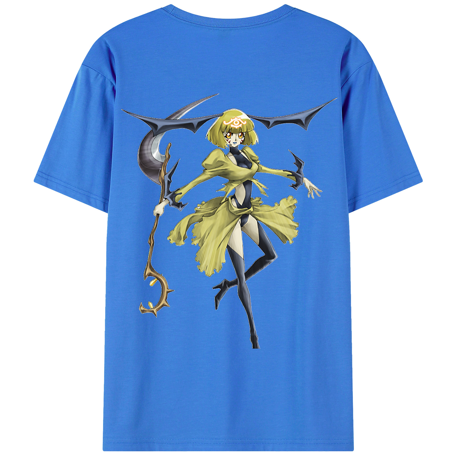（画像用） 遊☆戯☆王 Yu-Gi-Oh! 綿100％ メンズ半袖Tシャツ（バックプリント） 通気性
