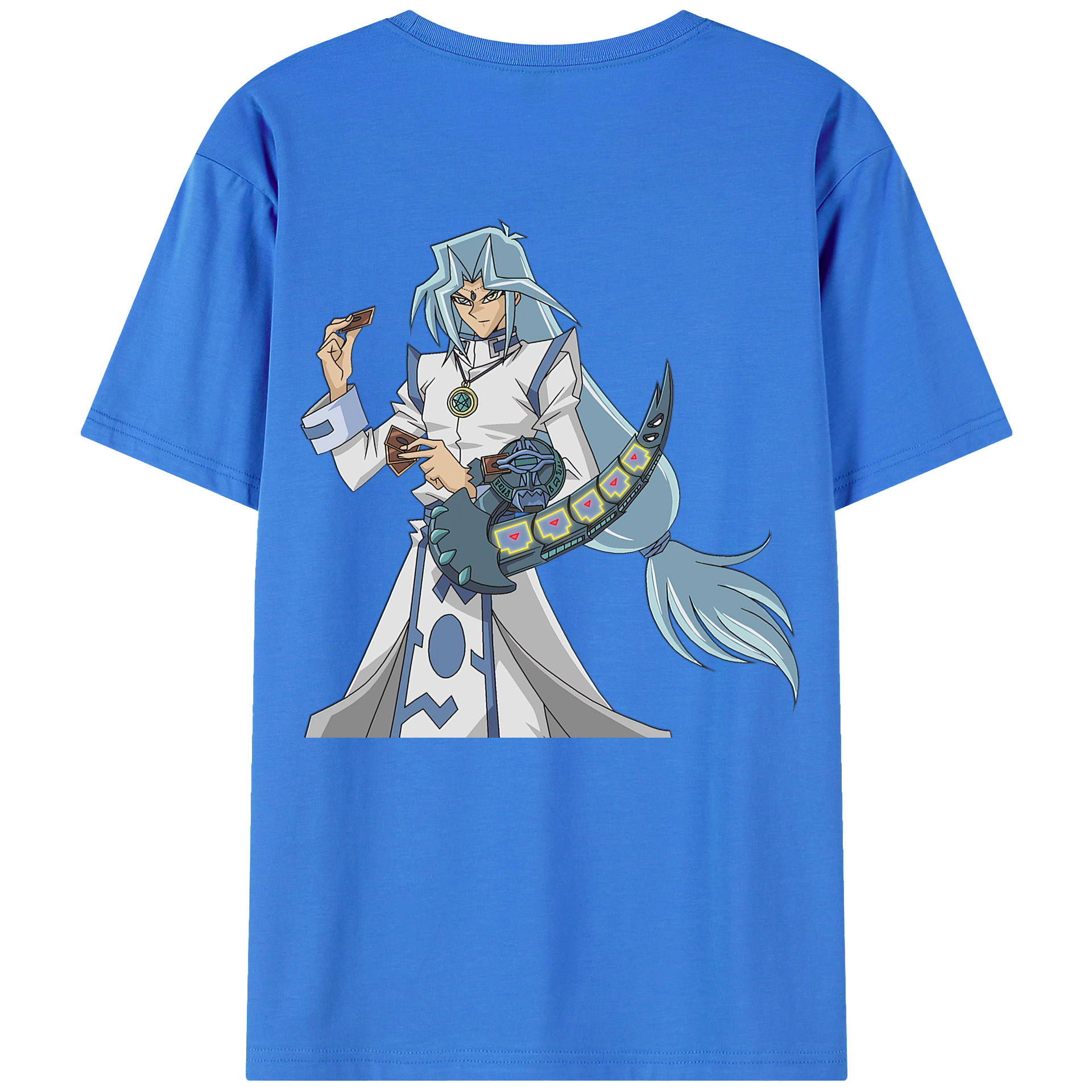 （画像用） 遊☆戯☆王 Yu-Gi-Oh! 綿100％ メンズ半袖Tシャツ（バックプリント） 通気性