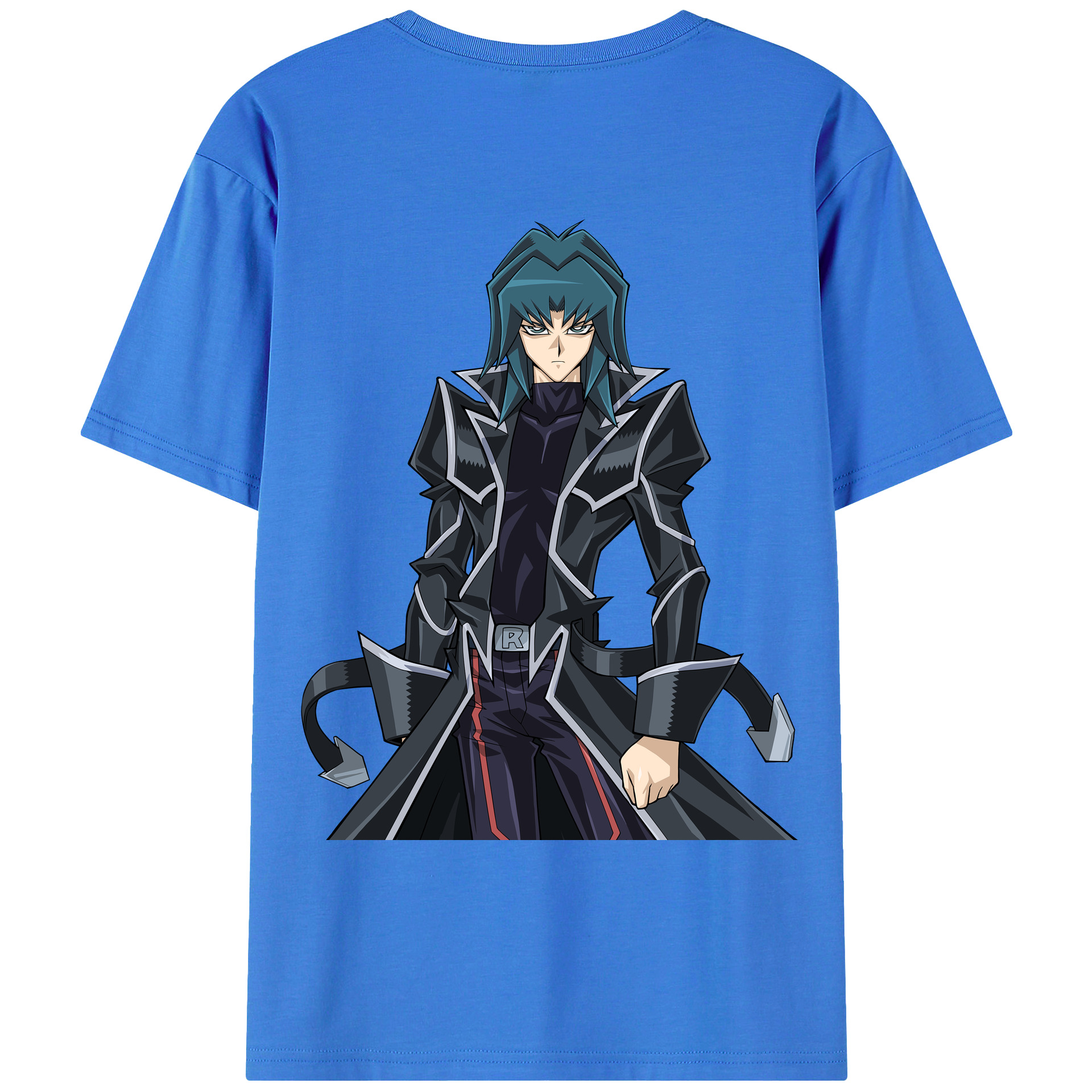 （画像用） 遊☆戯☆王 Yu-Gi-Oh! 綿100％ メンズ半袖Tシャツ（バックプリント） 通気性