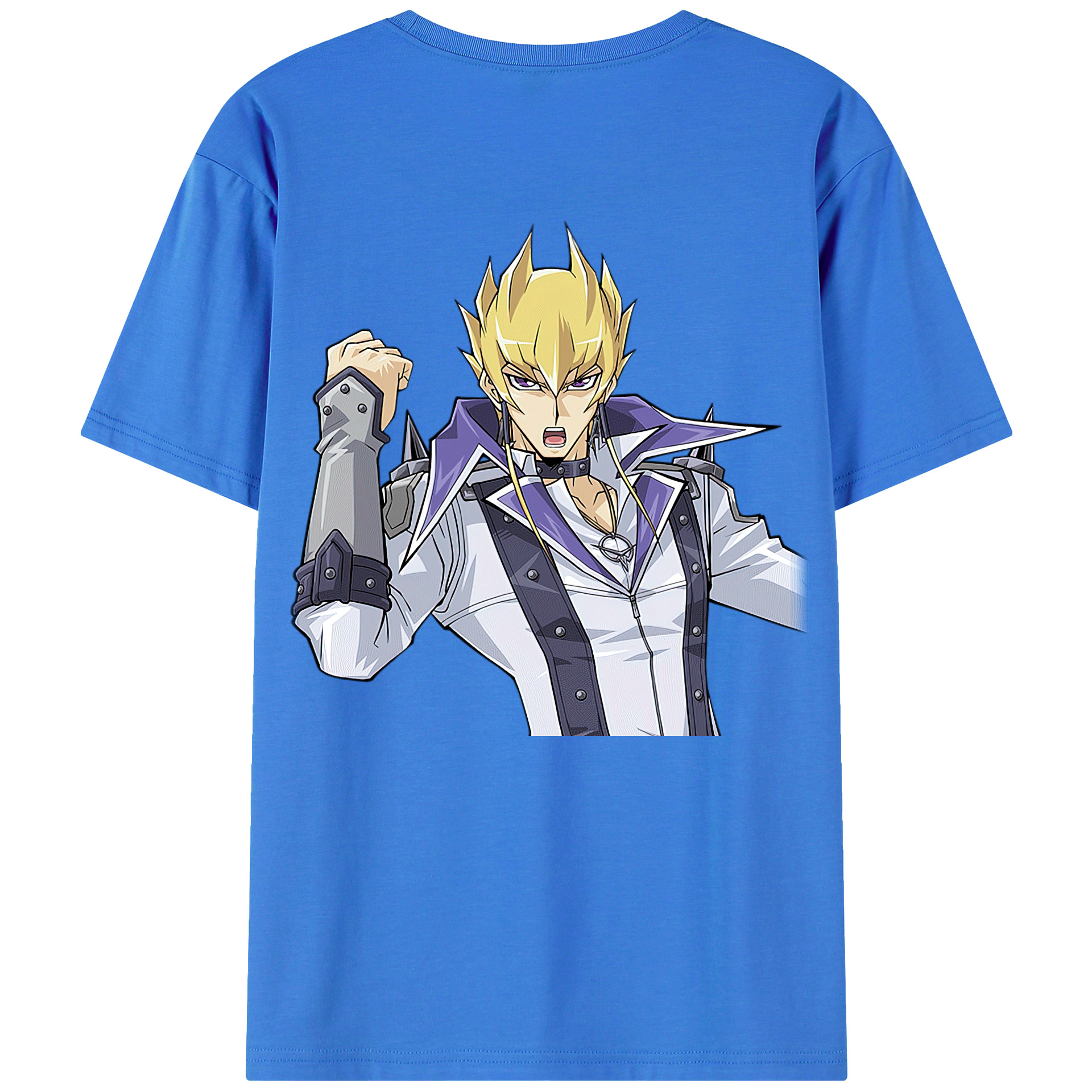 （画像用） 遊☆戯☆王 Yu-Gi-Oh! 綿100％ メンズ半袖Tシャツ（バックプリント） 通気性