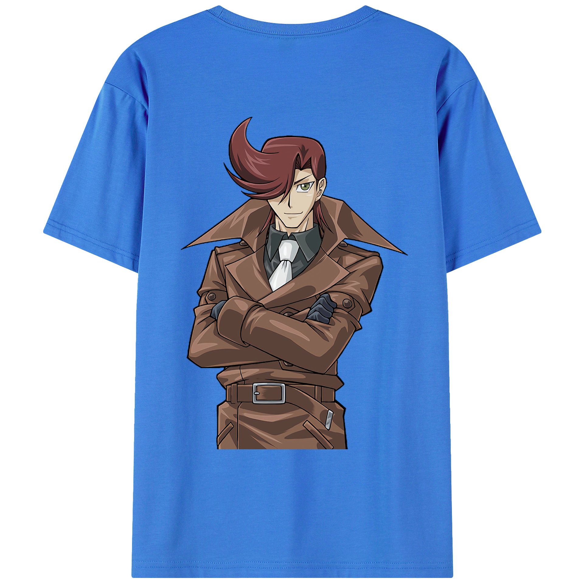（画像用） 遊☆戯☆王 Yu-Gi-Oh! 綿100％ メンズ半袖Tシャツ（バックプリント） 通気性