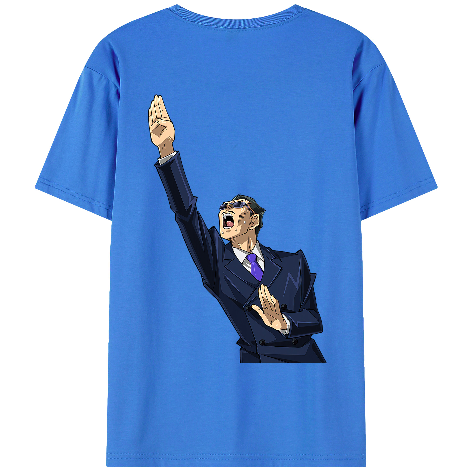 （画像用） 遊☆戯☆王 Yu-Gi-Oh! 綿100％ メンズ半袖Tシャツ（バックプリント） 通気性