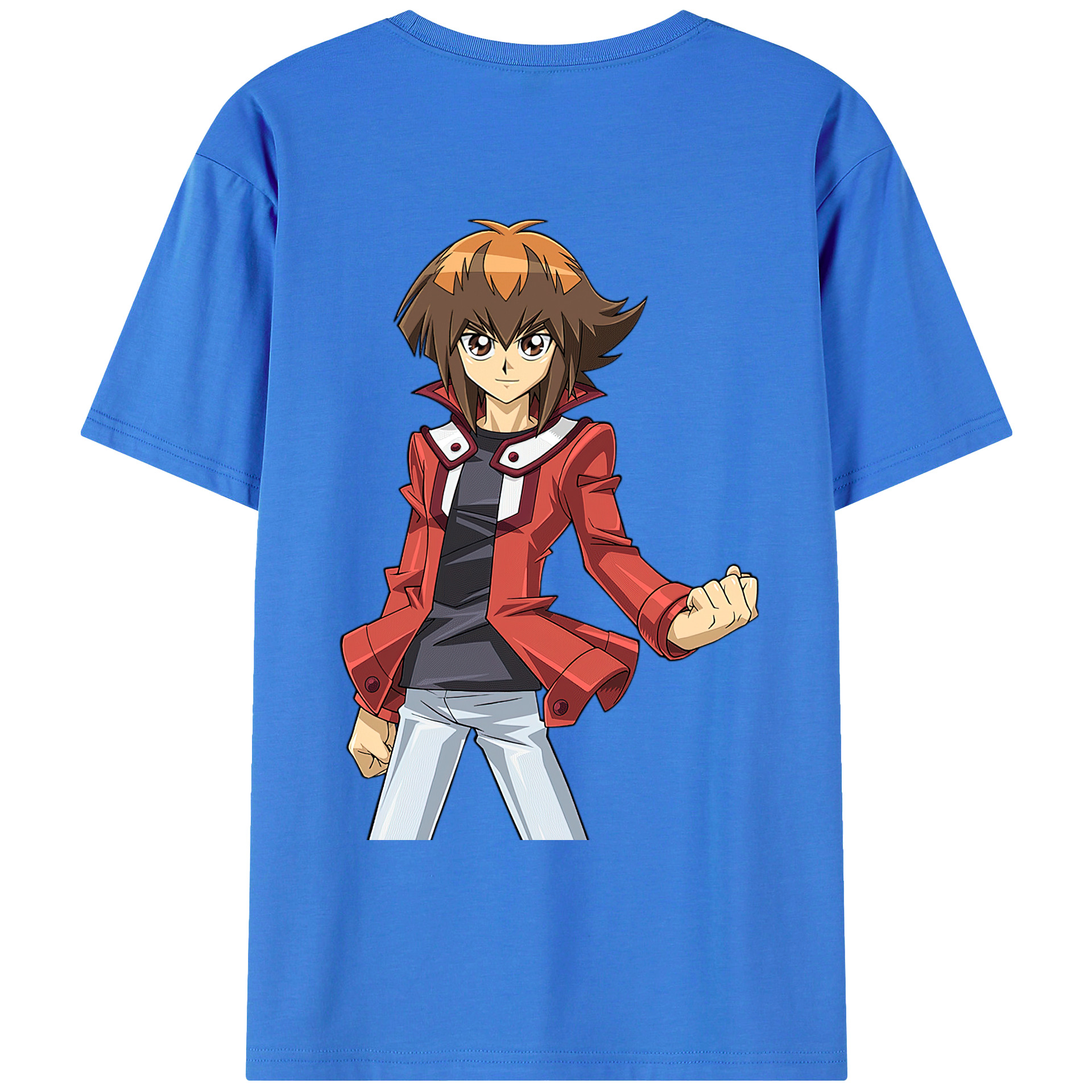 （画像用） 遊☆戯☆王 Yu-Gi-Oh! 綿100％ メンズ半袖Tシャツ（バックプリント） 通気性