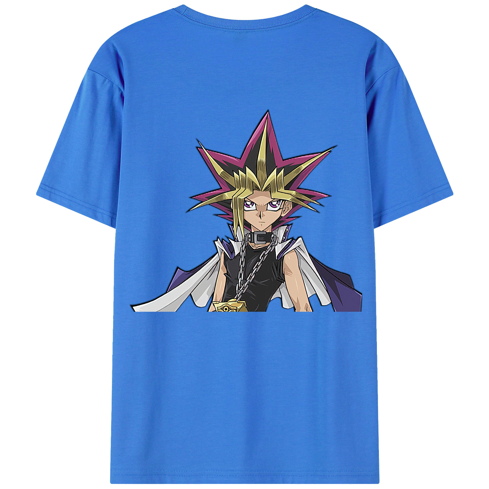 （画像用） 遊☆戯☆王 Yu-Gi-Oh! 綿100％ メンズ半袖Tシャツ（バックプリント） 通気性