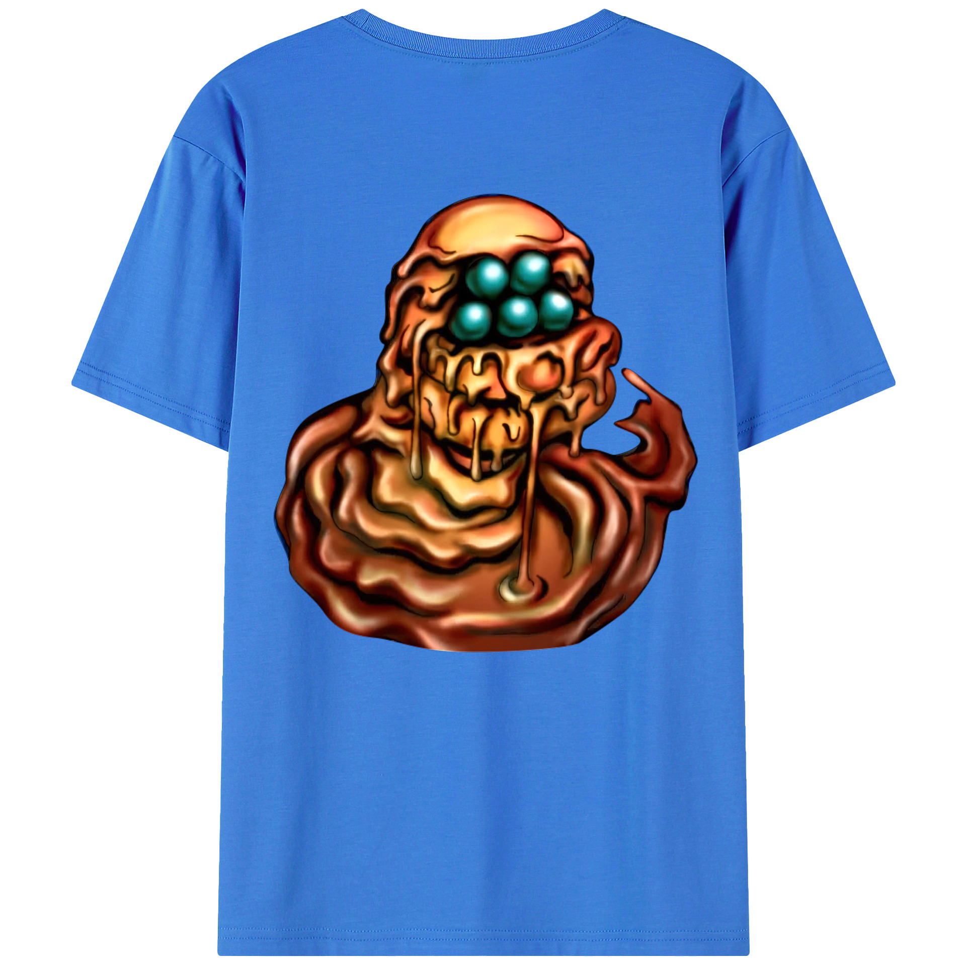 （画像用） 遊☆戯☆王 Yu-Gi-Oh! 綿100％ メンズ半袖Tシャツ（バックプリント） 通気性