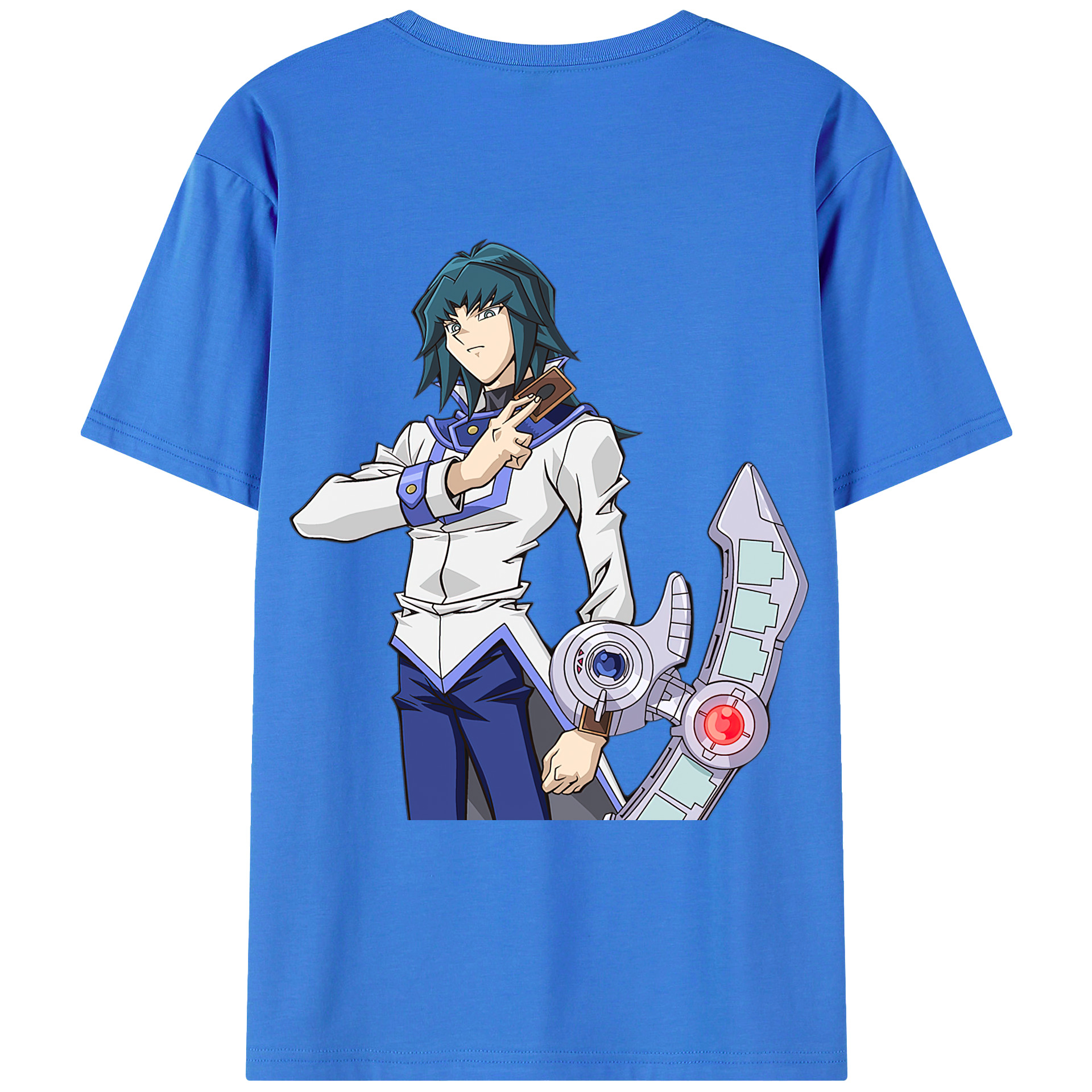 （画像用） 遊☆戯☆王 Yu-Gi-Oh! 綿100％ メンズ半袖Tシャツ（バックプリント） 通気性