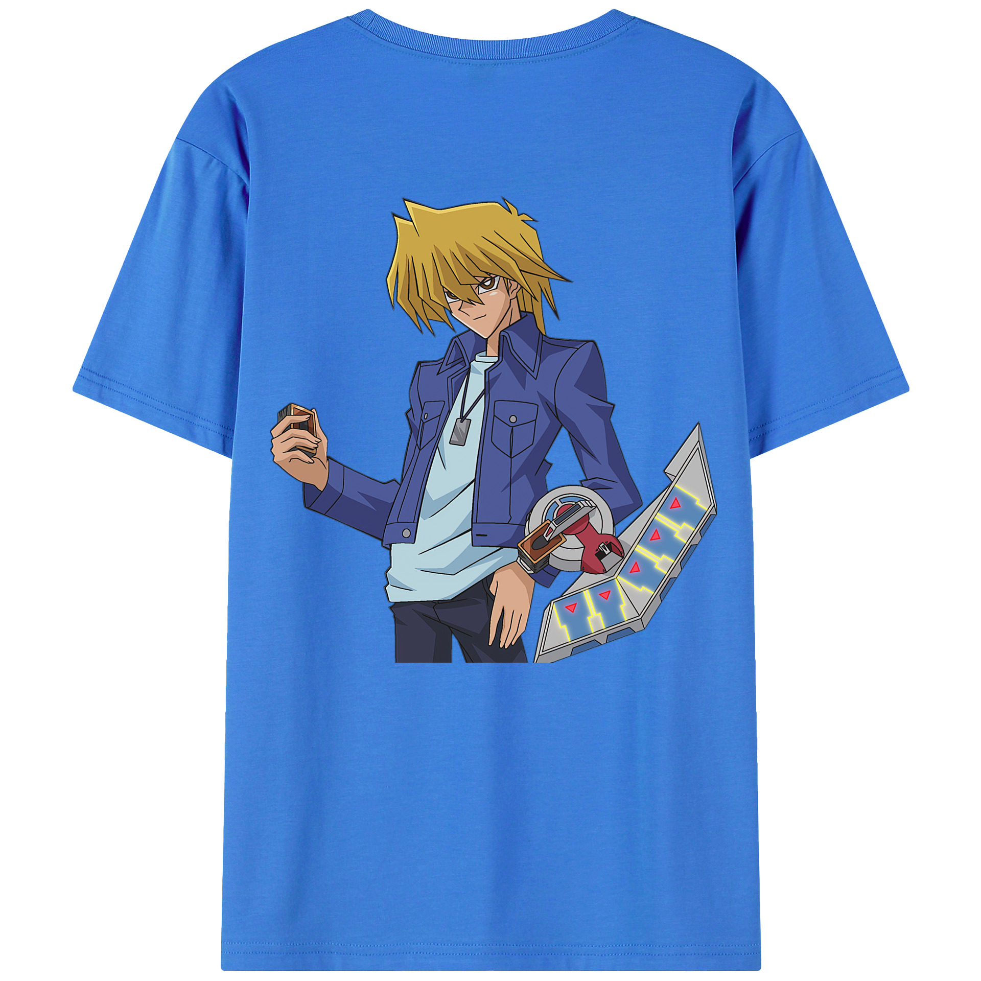 （画像用） 遊☆戯☆王 Yu-Gi-Oh! 綿100％ メンズ半袖Tシャツ（バックプリント） 通気性