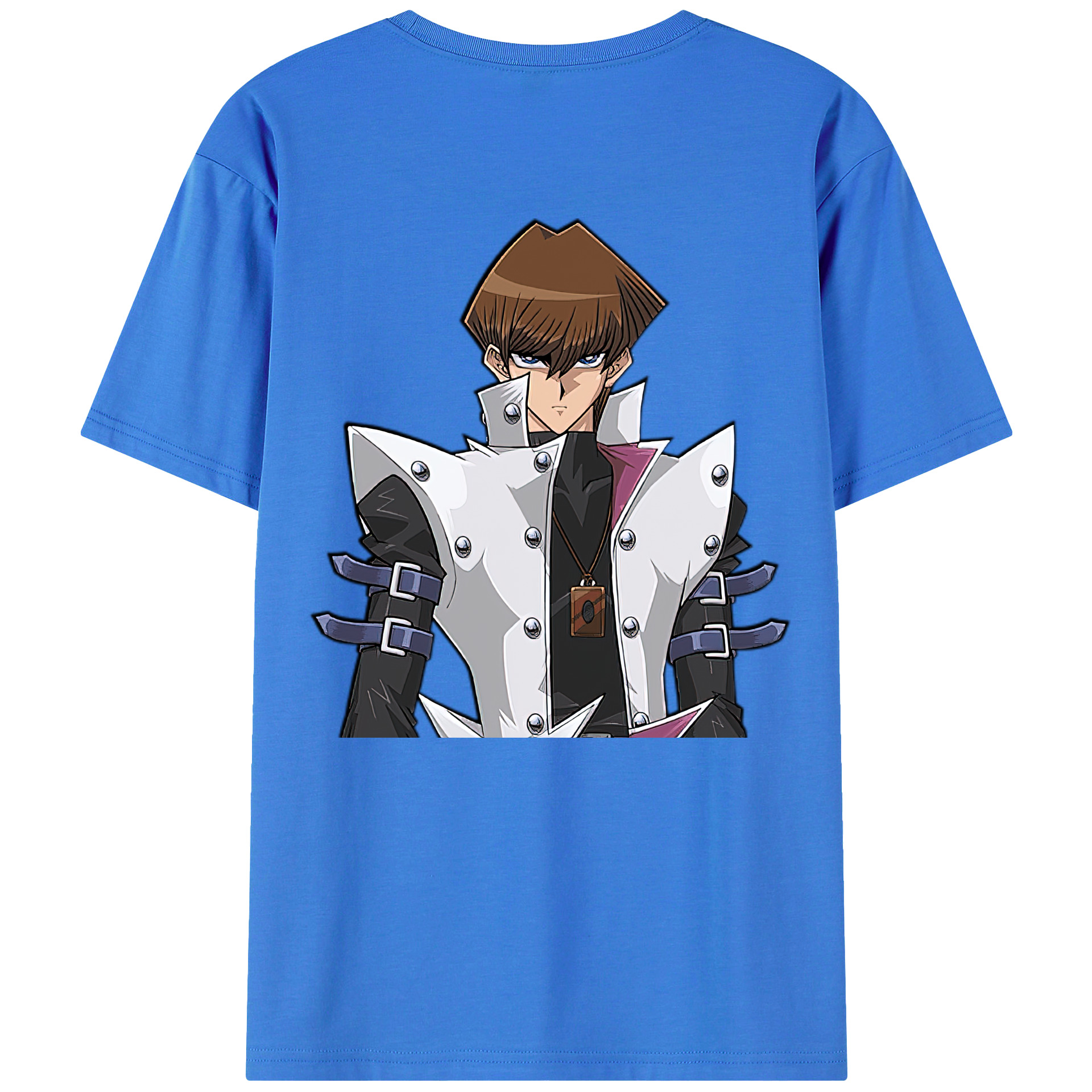 （画像用） 遊☆戯☆王 Yu-Gi-Oh! 綿100％ メンズ半袖Tシャツ（バックプリント） 通気性