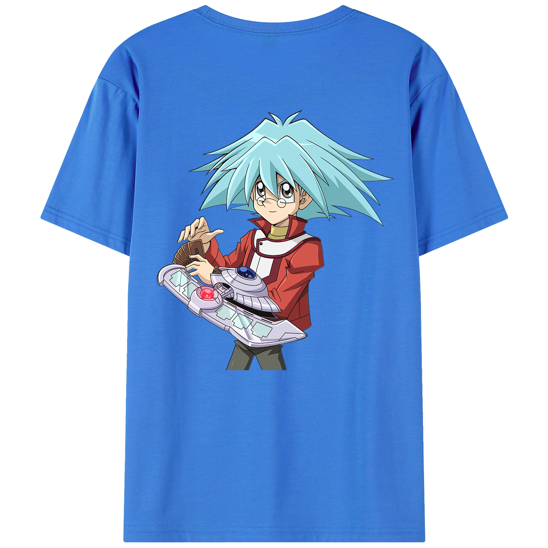 （画像用） 遊☆戯☆王 Yu-Gi-Oh! 綿100％ メンズ半袖Tシャツ（バックプリント） 通気性