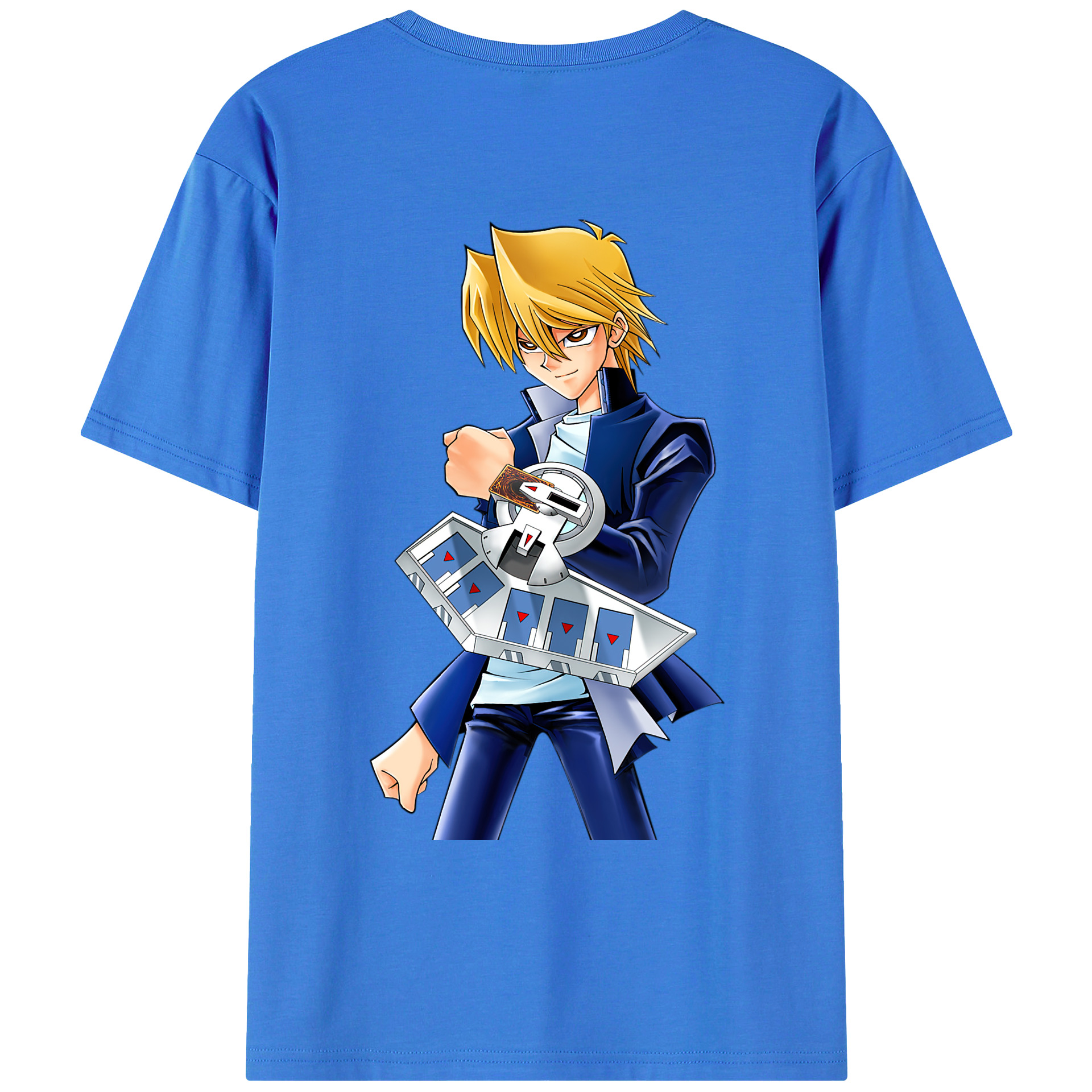 （画像用） 遊☆戯☆王 Yu-Gi-Oh! 綿100％ メンズ半袖Tシャツ（バックプリント） 通気性