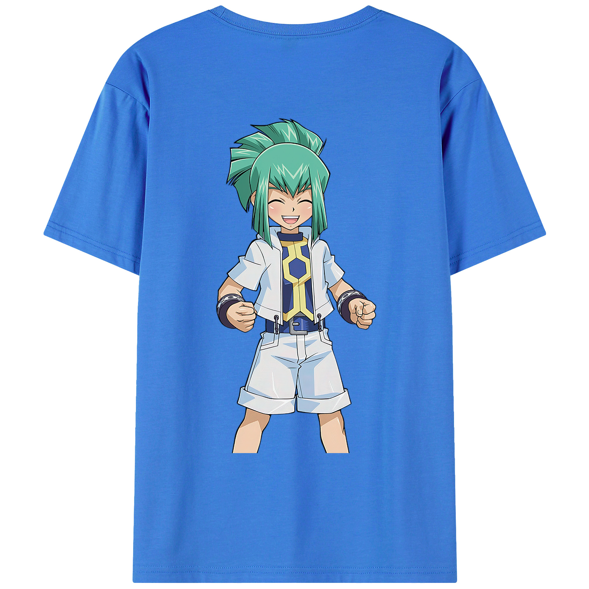 （画像用） 遊☆戯☆王 Yu-Gi-Oh! 綿100％ メンズ半袖Tシャツ（バックプリント） 通気性