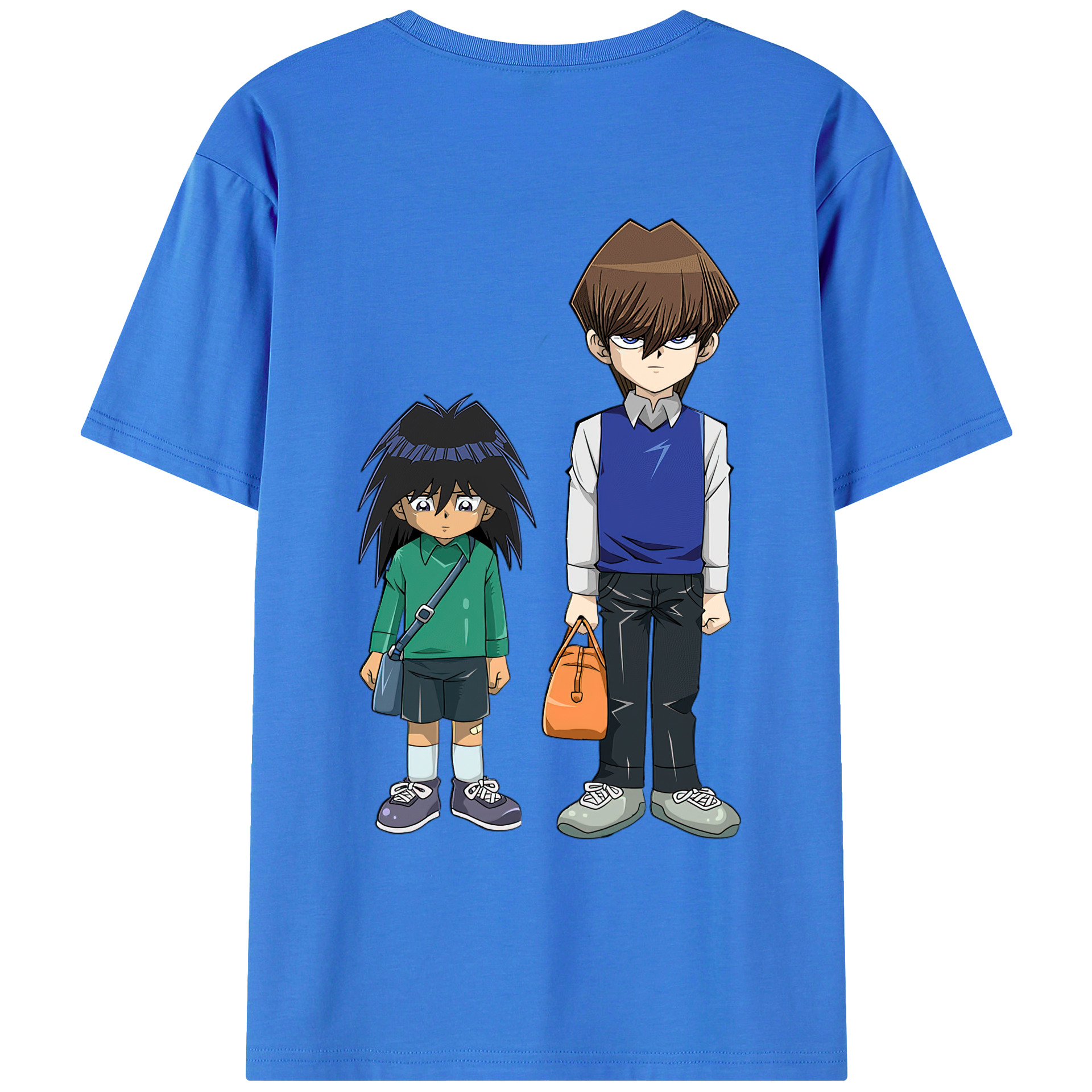 （画像用） 遊☆戯☆王 Yu-Gi-Oh! 綿100％ メンズ半袖Tシャツ（バックプリント） 通気性
