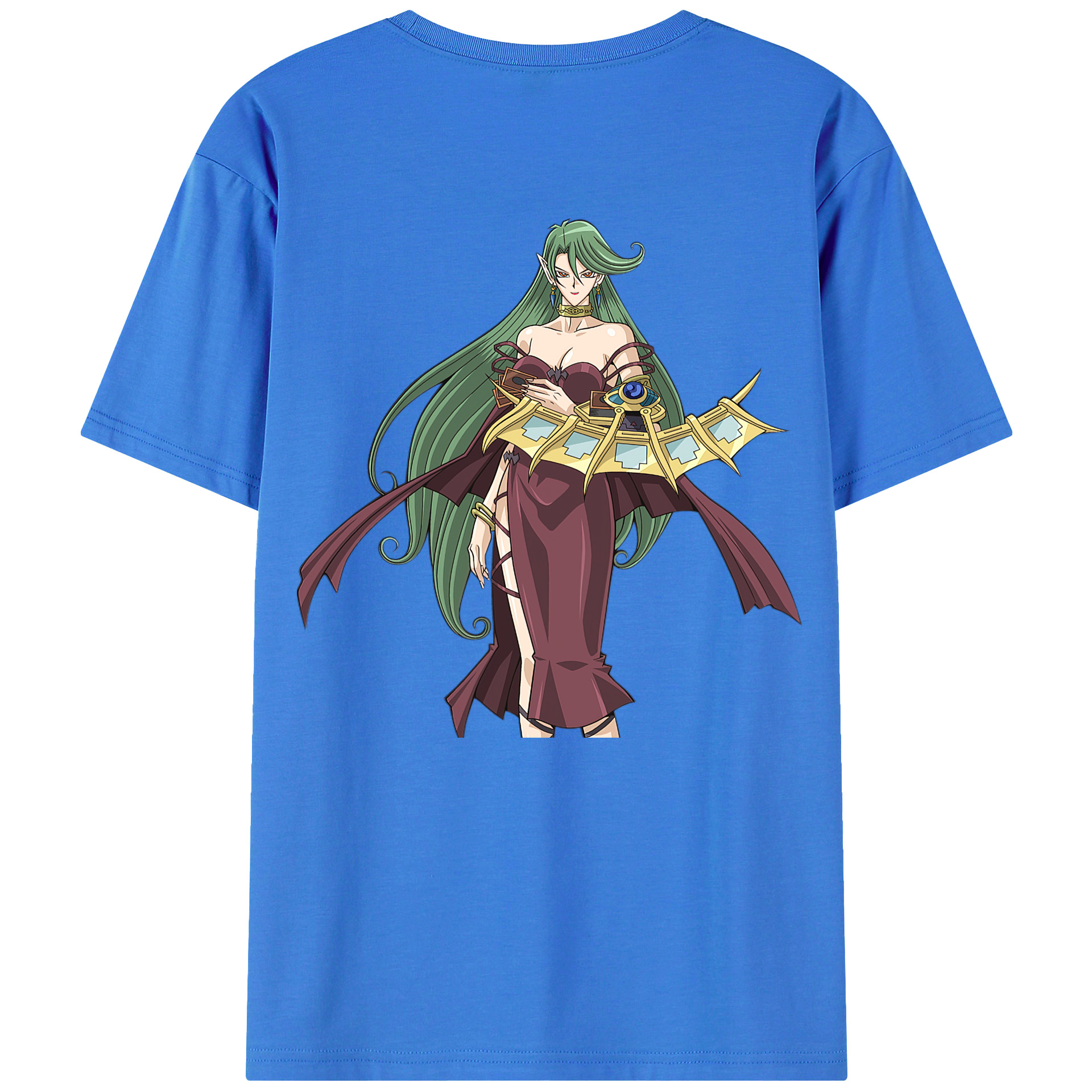 （画像用） 遊☆戯☆王 Yu-Gi-Oh! 綿100％ メンズ半袖Tシャツ（バックプリント） 通気性
