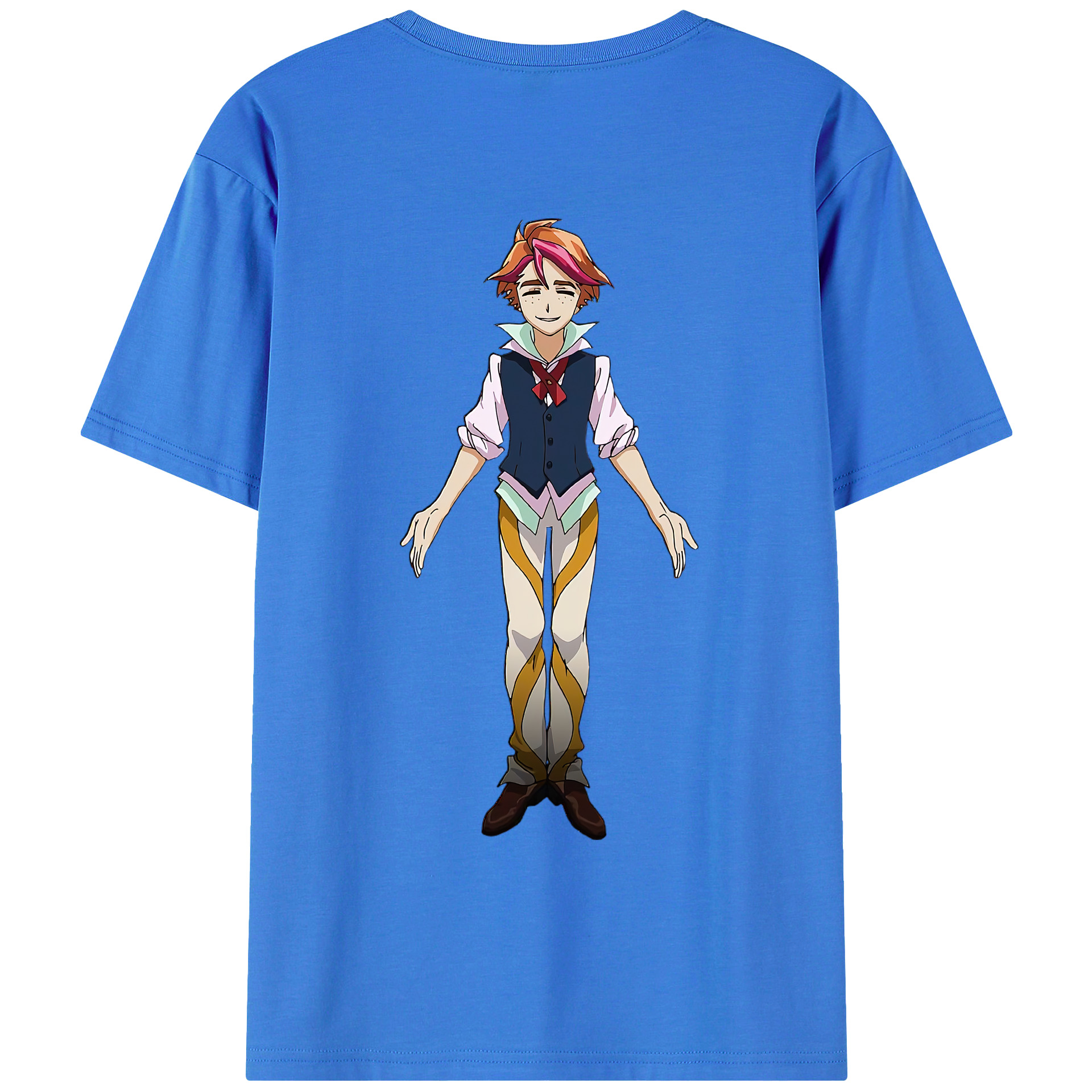 （画像用） 遊☆戯☆王 Yu-Gi-Oh! 綿100％ メンズ半袖Tシャツ（バックプリント） 通気性