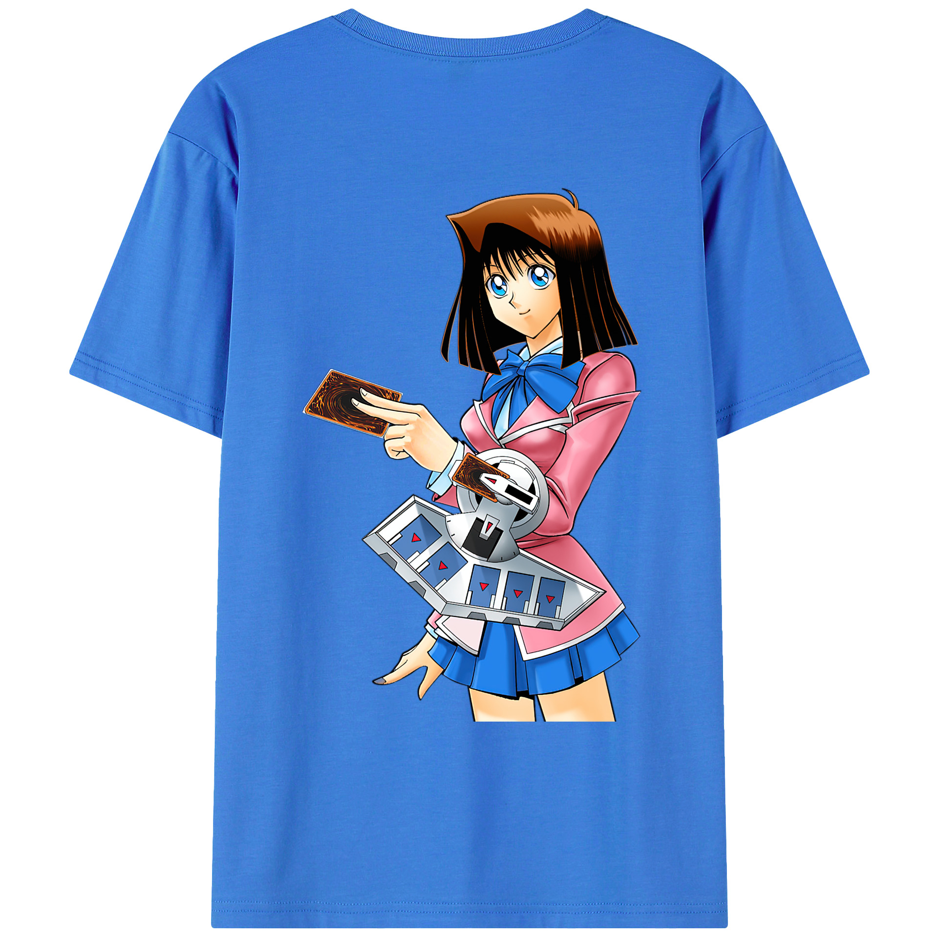 （画像用） 遊☆戯☆王 Yu-Gi-Oh! 綿100％ メンズ半袖Tシャツ（バックプリント） 通気性