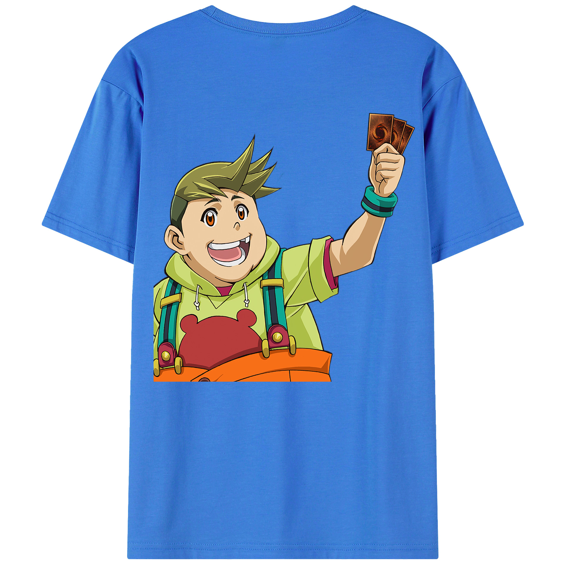 （画像用） 遊☆戯☆王 Yu-Gi-Oh! 綿100％ メンズ半袖Tシャツ（バックプリント） 通気性