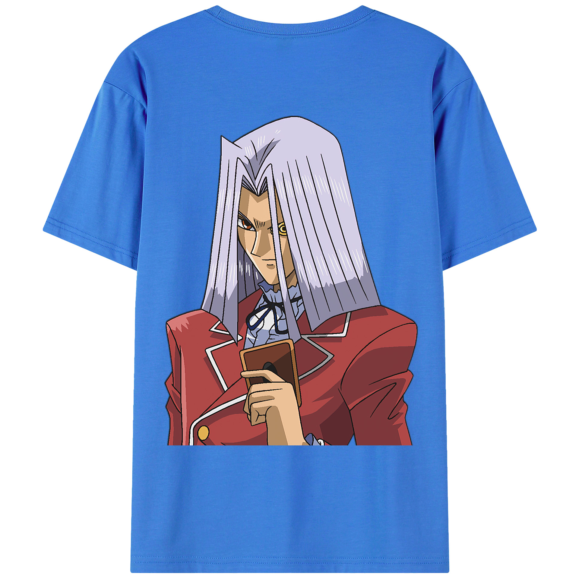 （画像用） 遊☆戯☆王 Yu-Gi-Oh! 綿100％ メンズ半袖Tシャツ（バックプリント） 通気性