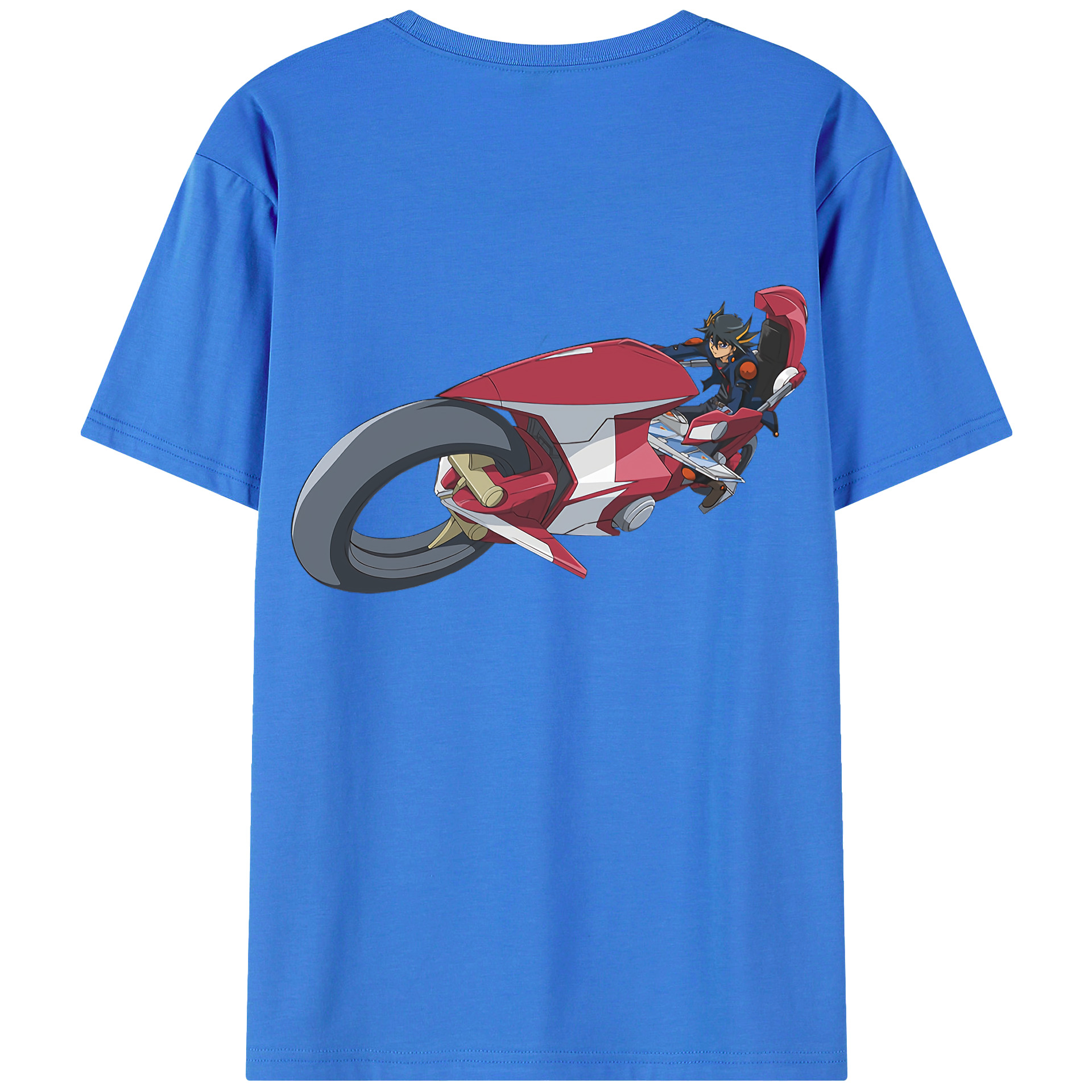 （画像用） 遊☆戯☆王 Yu-Gi-Oh! 綿100％ メンズ半袖Tシャツ（バックプリント） 通気性