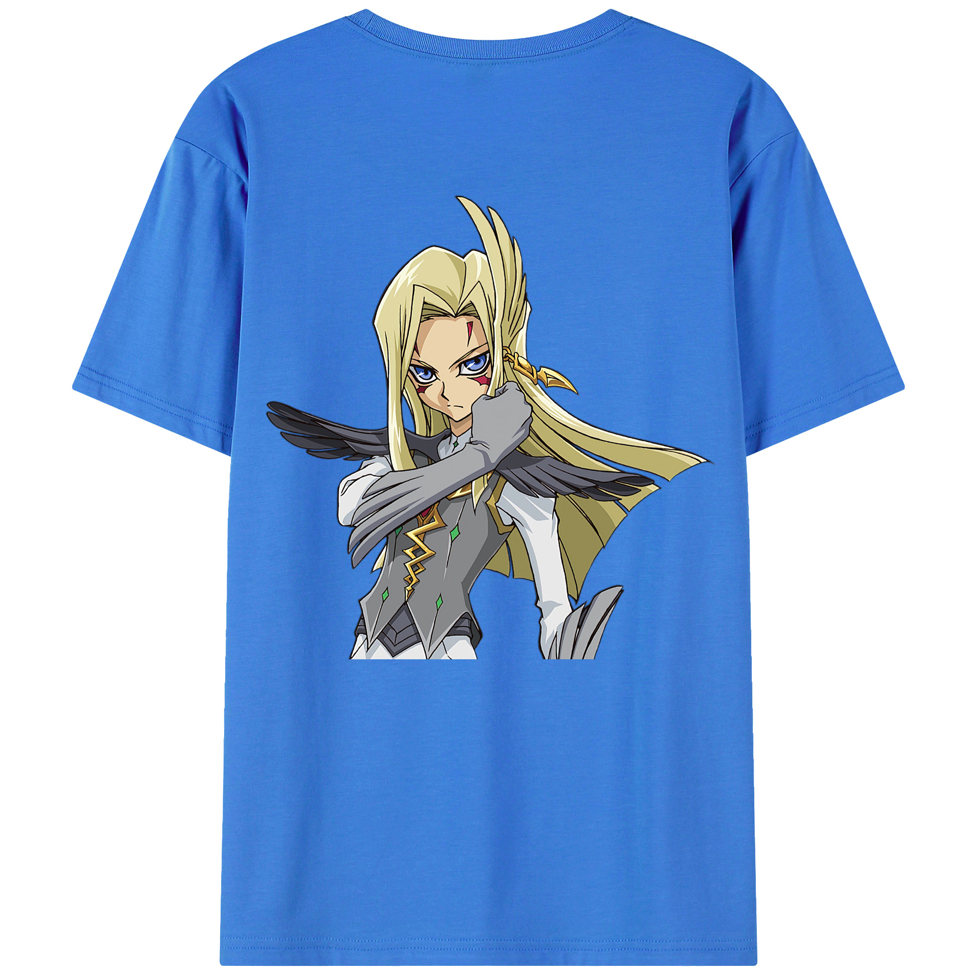 （画像用） 遊☆戯☆王 Yu-Gi-Oh! 綿100％ メンズ半袖Tシャツ（バックプリント） 通気性