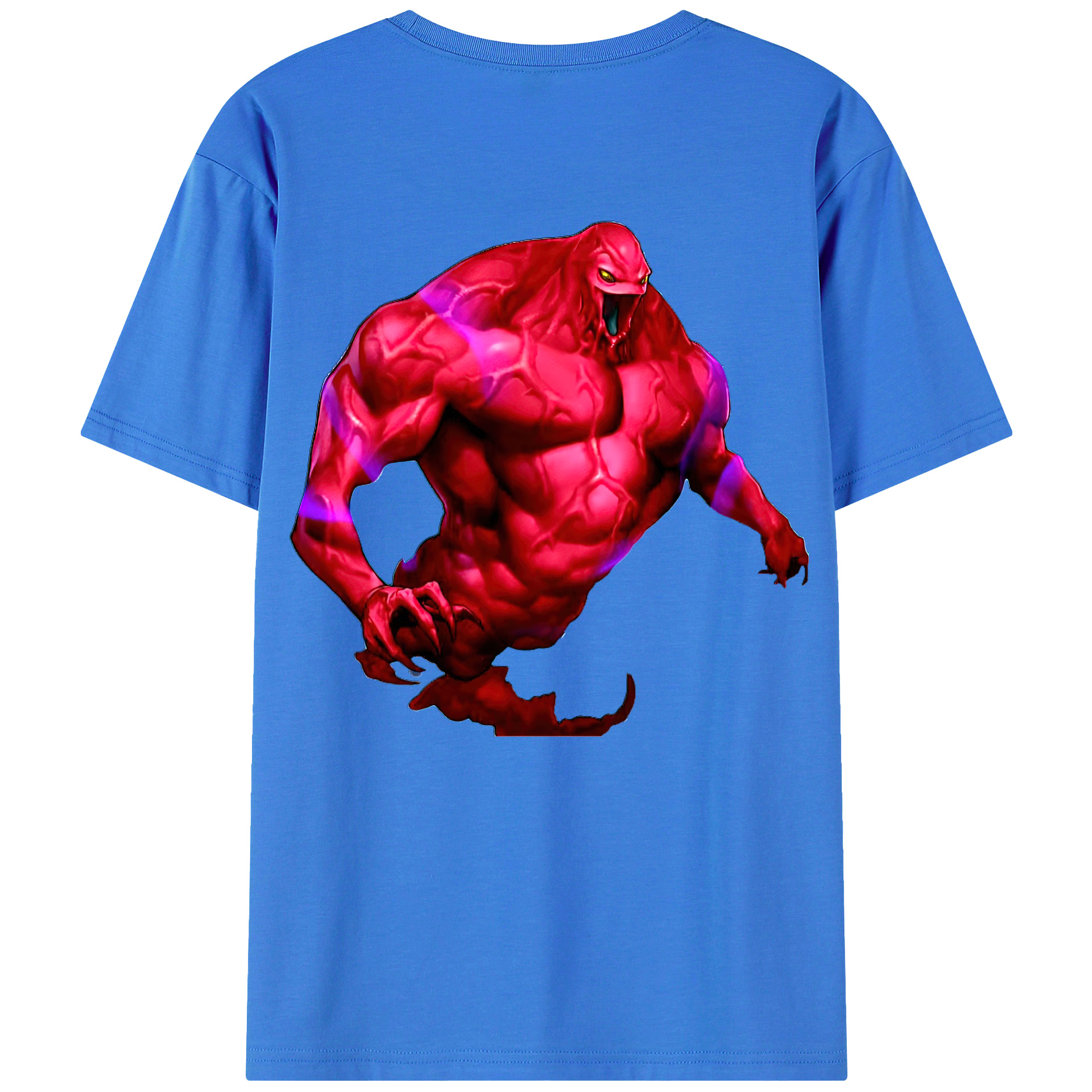 （画像用） 遊☆戯☆王 Yu-Gi-Oh! 綿100％ メンズ半袖Tシャツ（バックプリント） 通気性