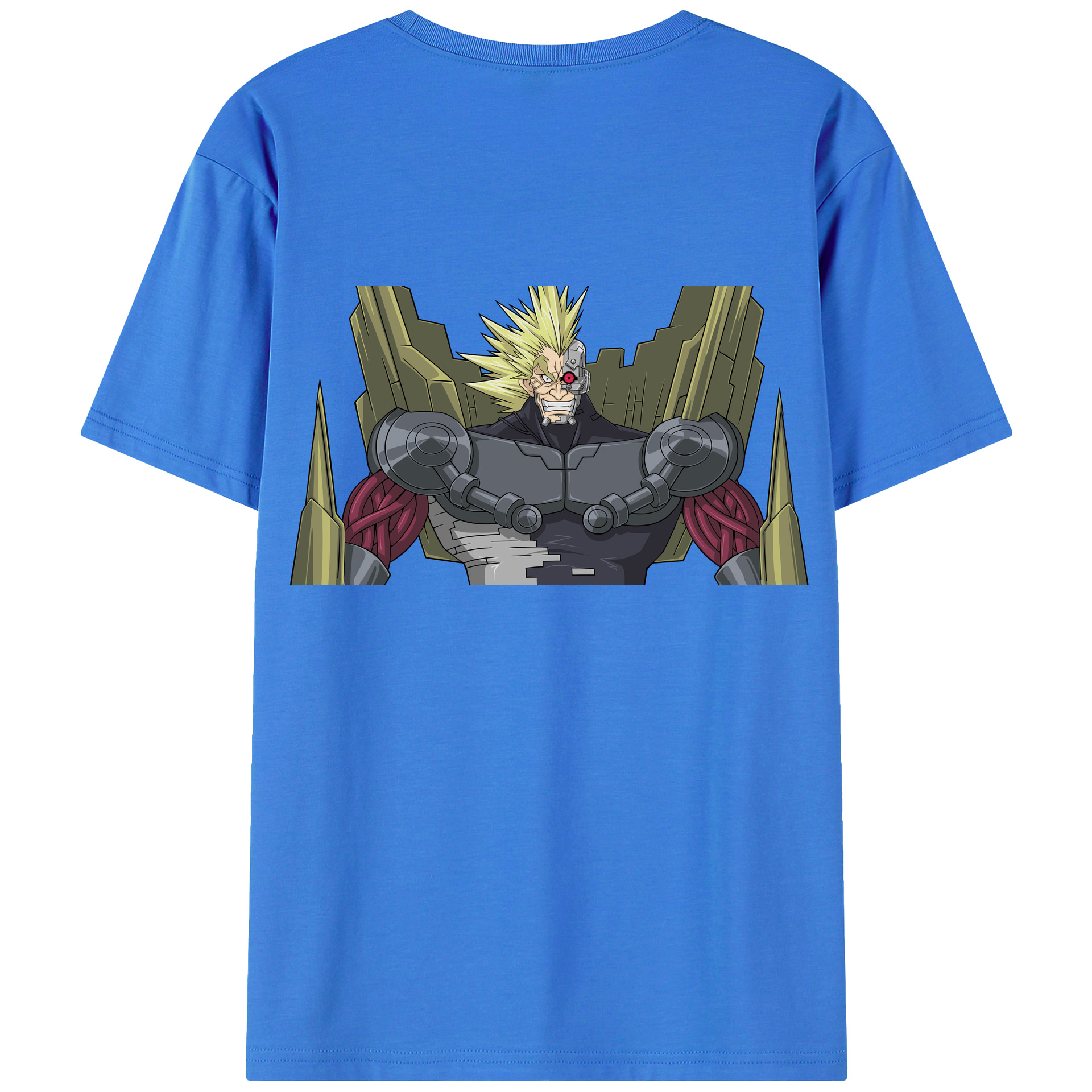 （画像用） 遊☆戯☆王 Yu-Gi-Oh! 綿100％ メンズ半袖Tシャツ（バックプリント） 通気性