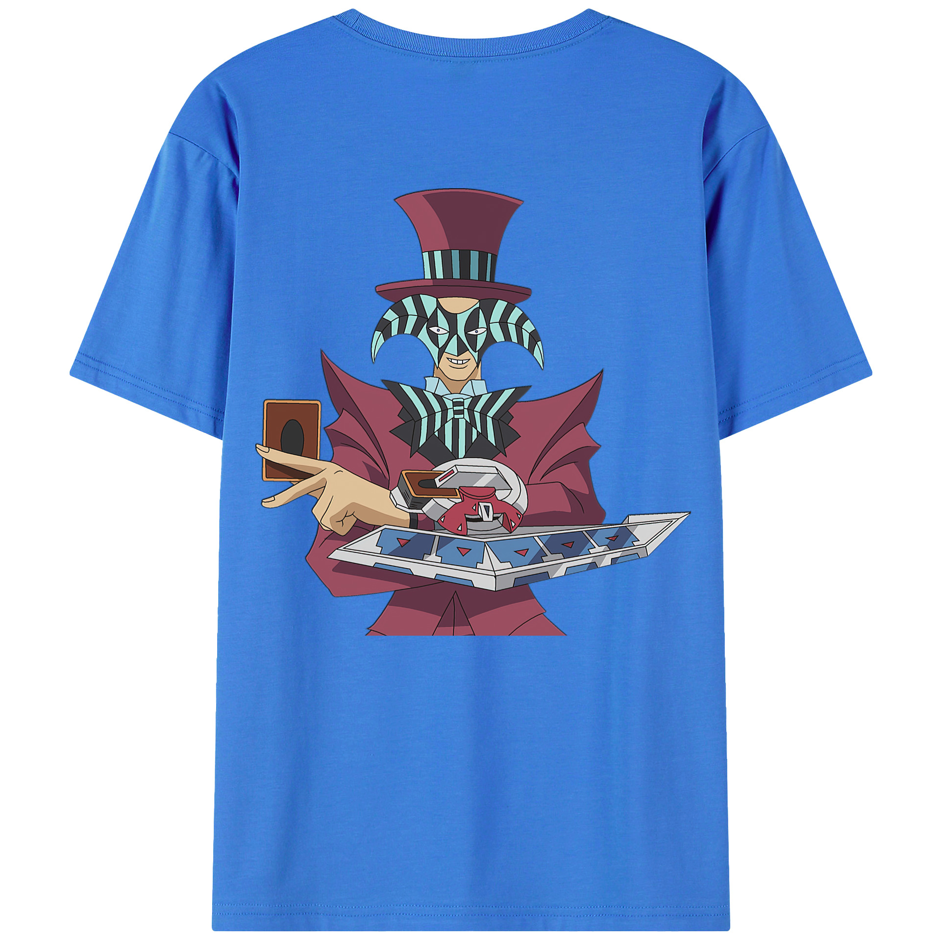 （画像用） 遊☆戯☆王 Yu-Gi-Oh! 綿100％ メンズ半袖Tシャツ（バックプリント） 通気性