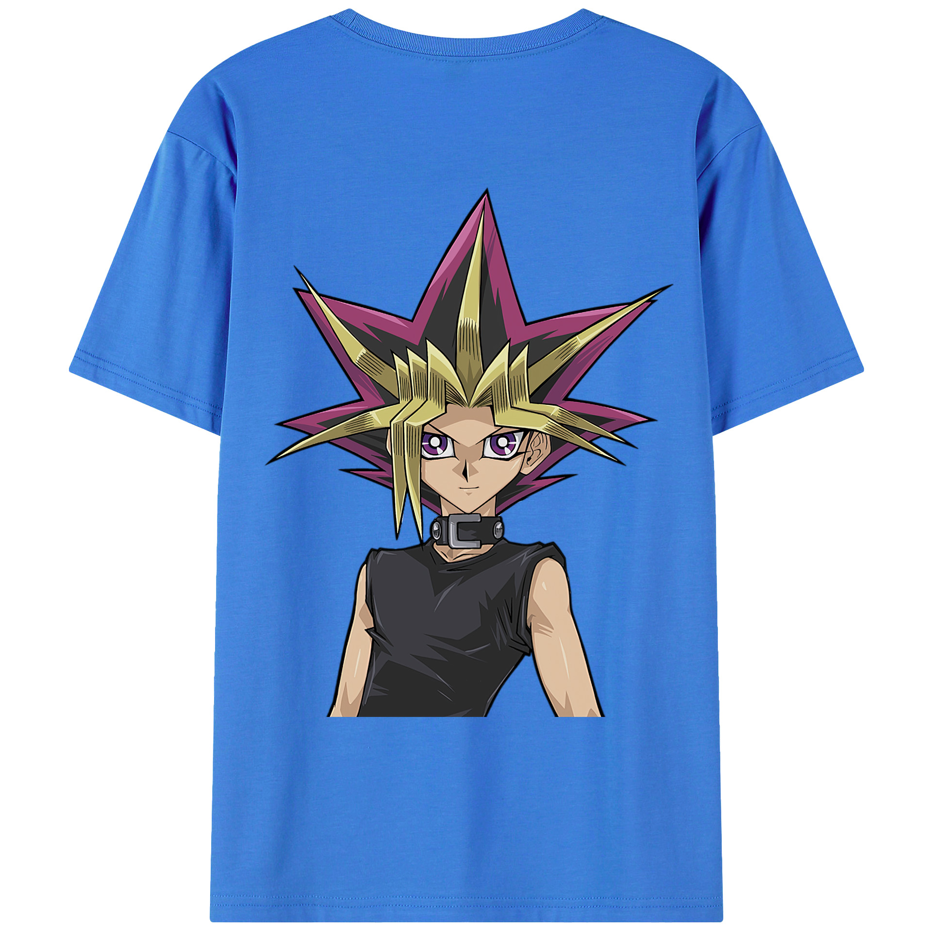 （画像用） 遊☆戯☆王 Yu-Gi-Oh! 綿100％ メンズ半袖Tシャツ（バックプリント） 通気性