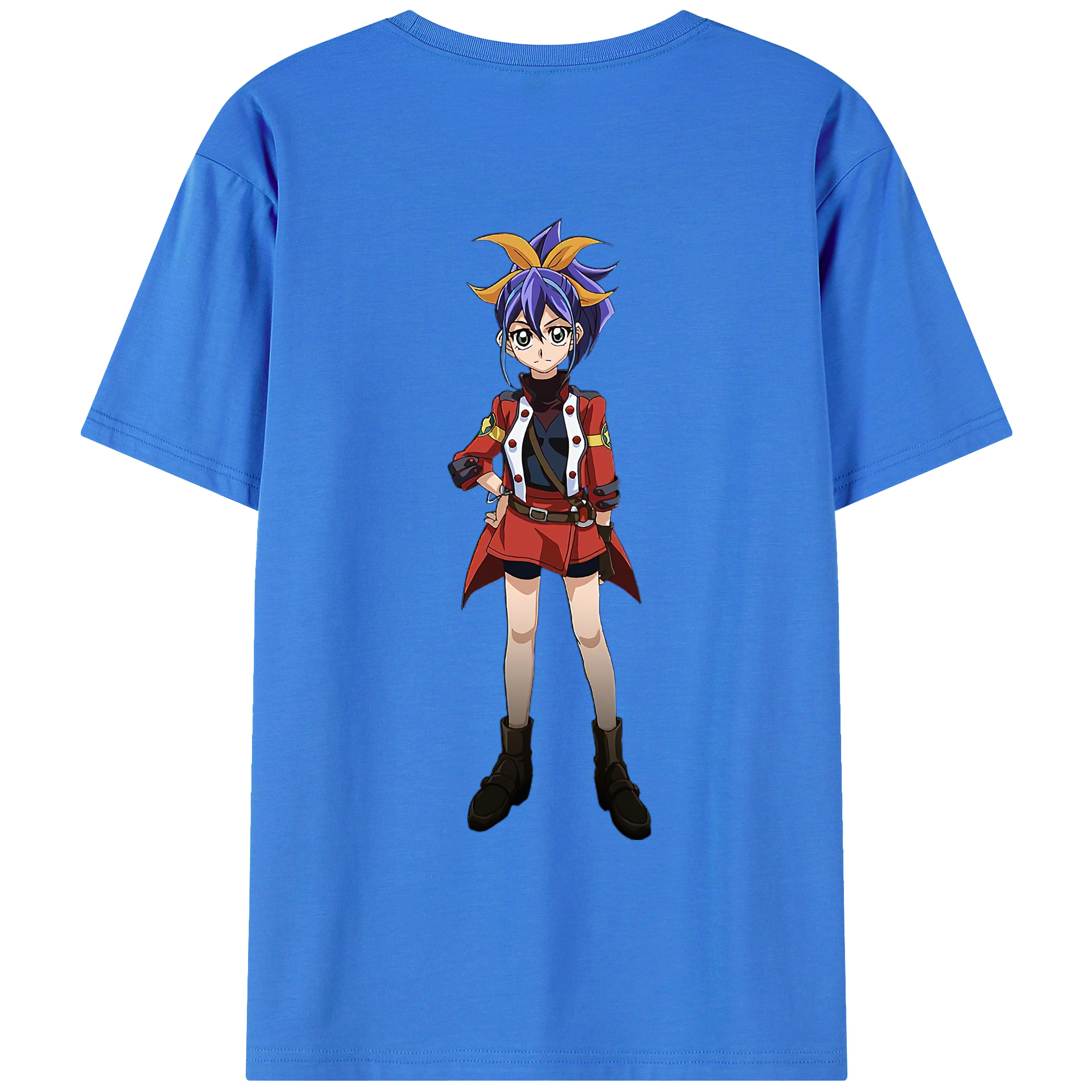 （画像用） 遊☆戯☆王 Yu-Gi-Oh! 綿100％ メンズ半袖Tシャツ（バックプリント） 通気性
