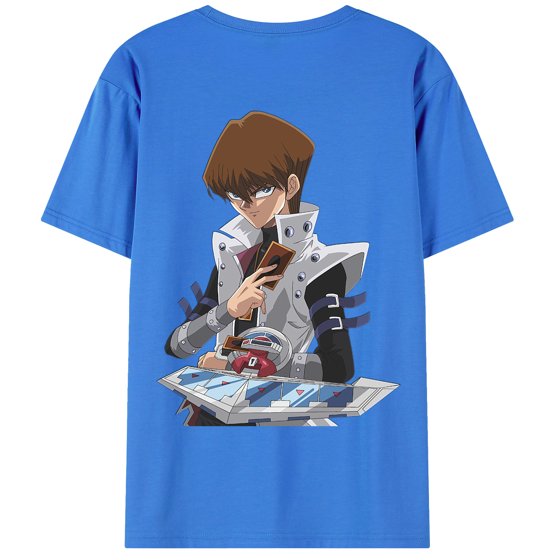 （画像用） 遊☆戯☆王 Yu-Gi-Oh! 綿100％ メンズ半袖Tシャツ（バックプリント） 通気性