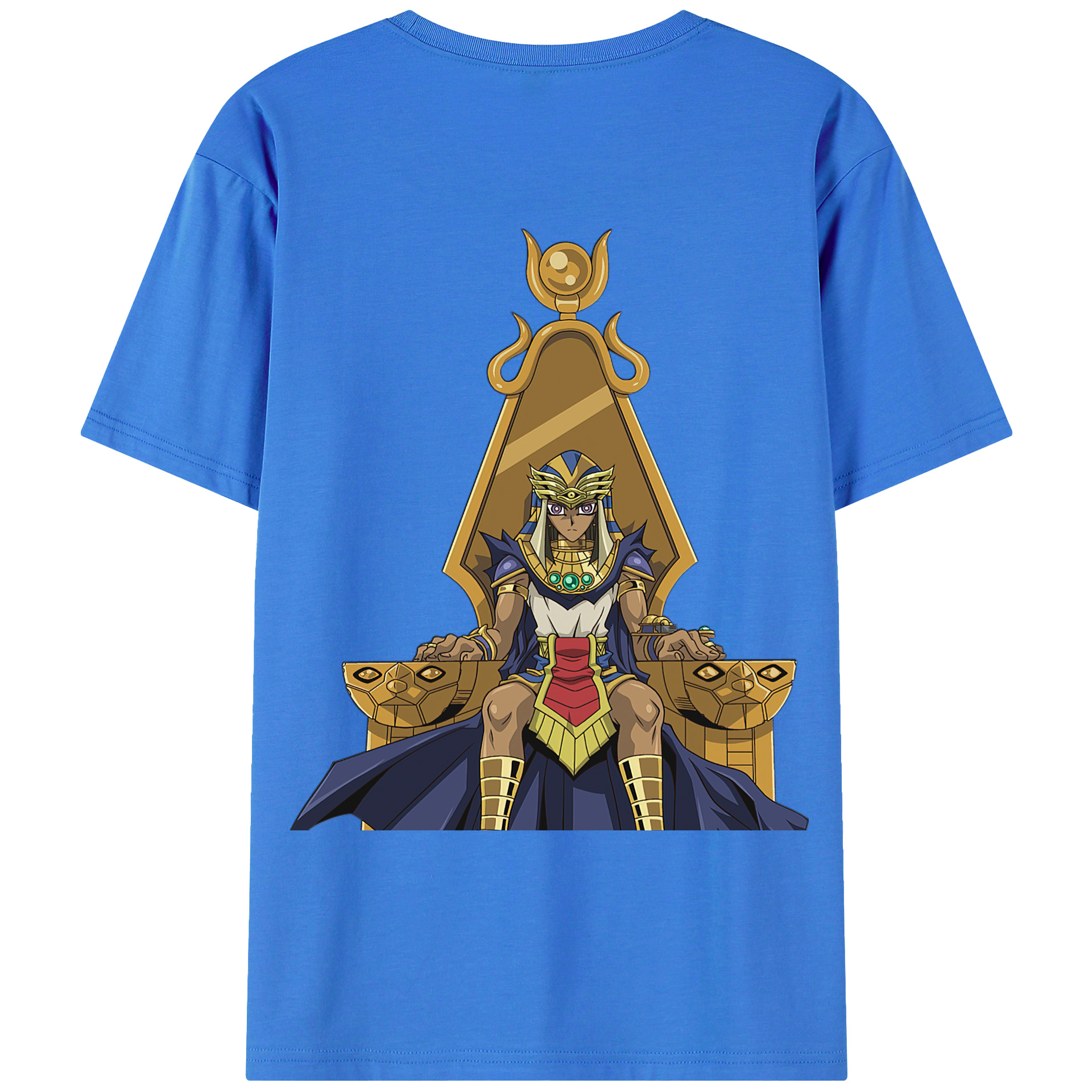 （画像用） 遊☆戯☆王 Yu-Gi-Oh! 綿100％ メンズ半袖Tシャツ（バックプリント） 通気性