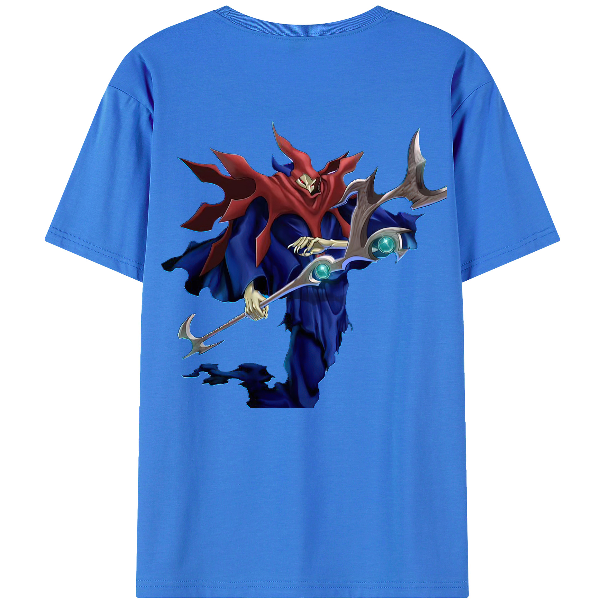 （画像用） 遊☆戯☆王 Yu-Gi-Oh! 綿100％ メンズ半袖Tシャツ（バックプリント） 通気性